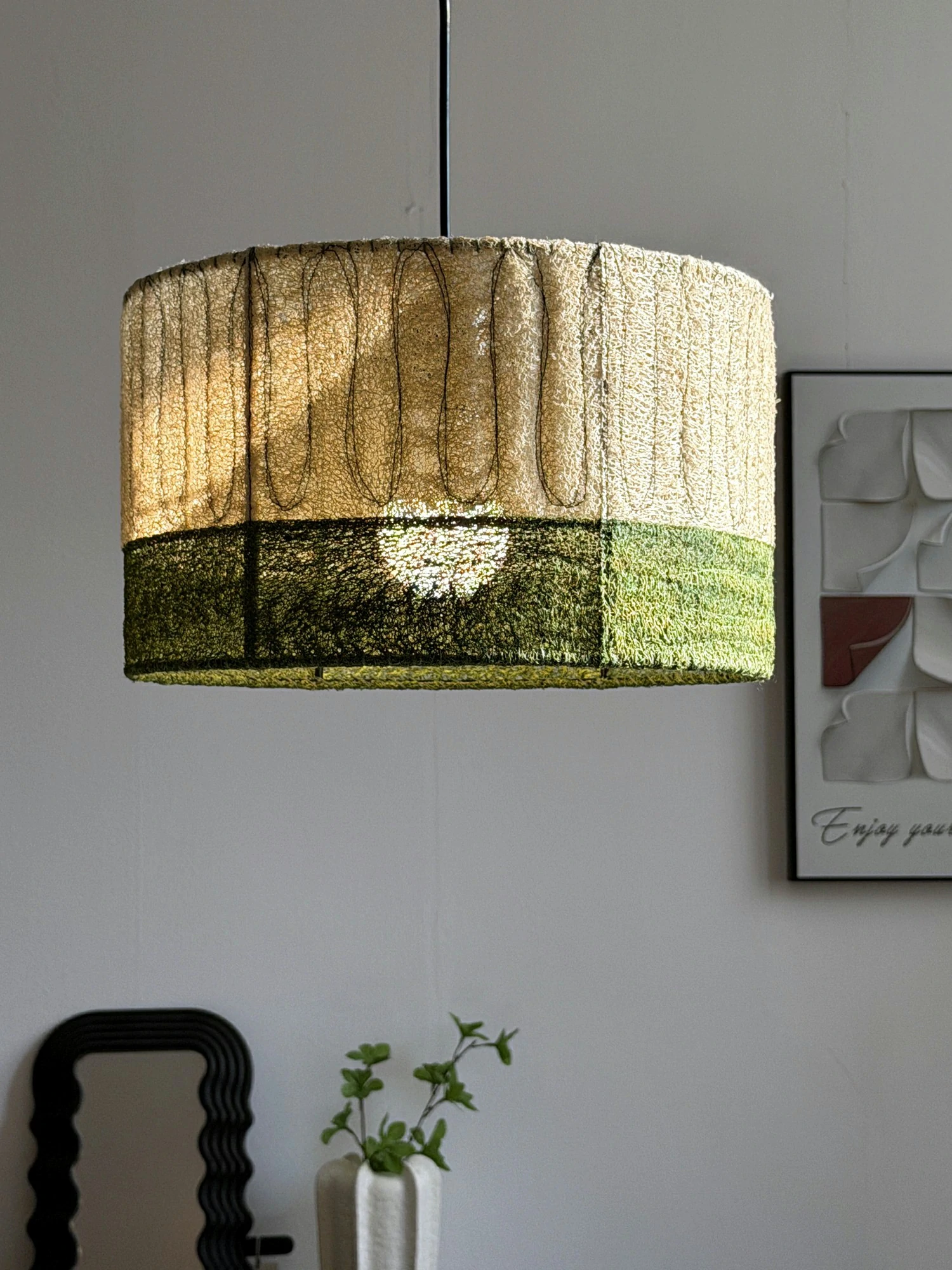 Natural Loofah Pendant Light - Image 2