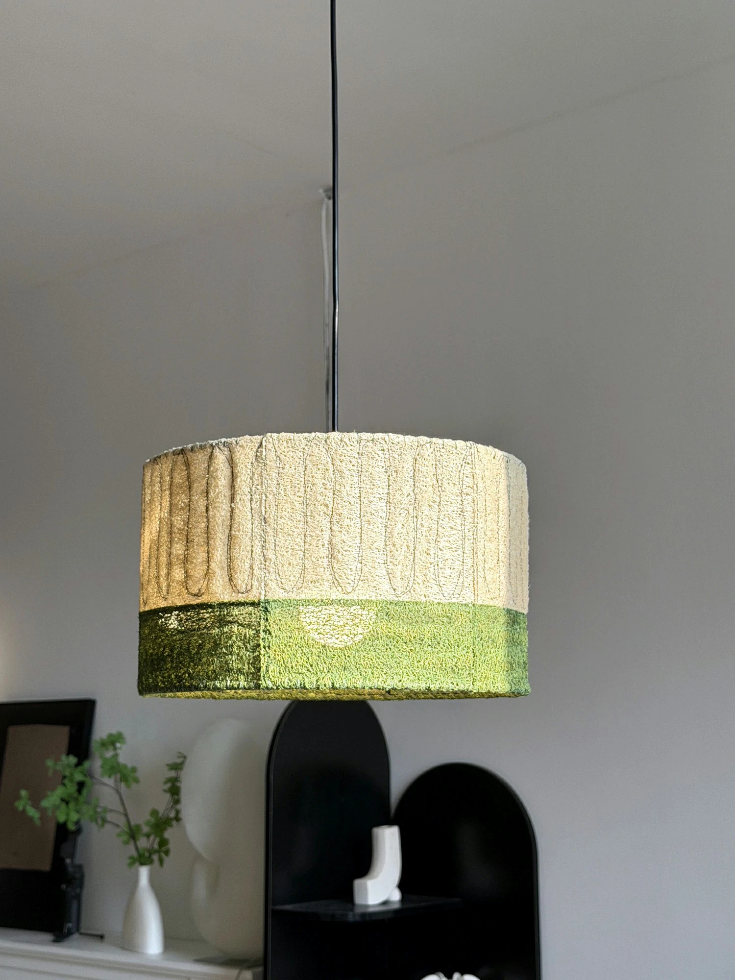 Natural Loofah Pendant Light - Image 3