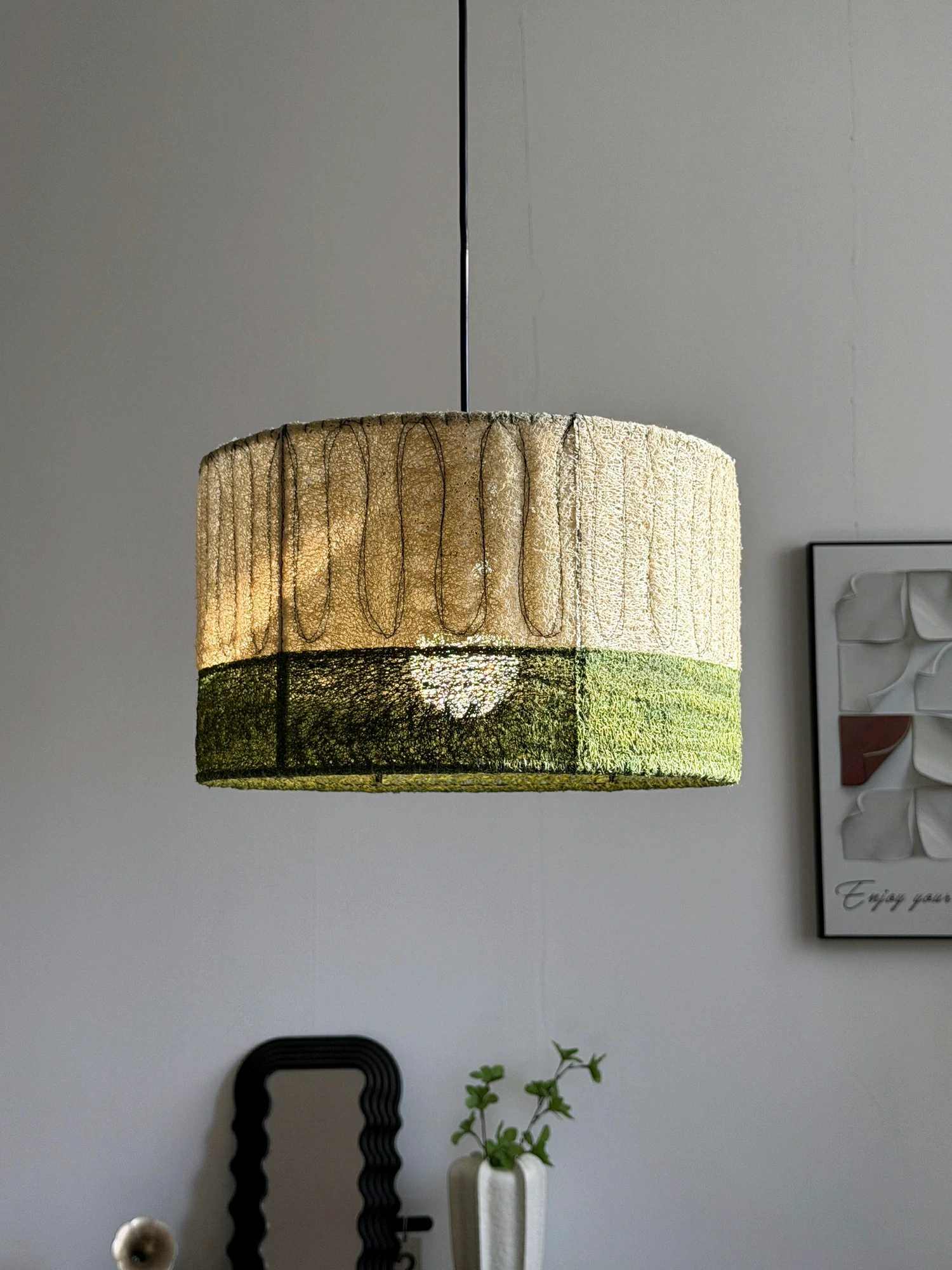 Natural Loofah Pendant Light - Image 7
