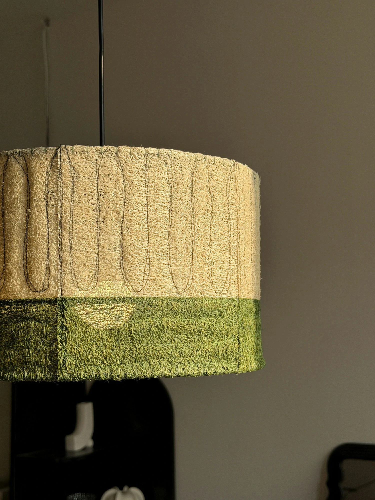 Natural Loofah Pendant Light - Image 4