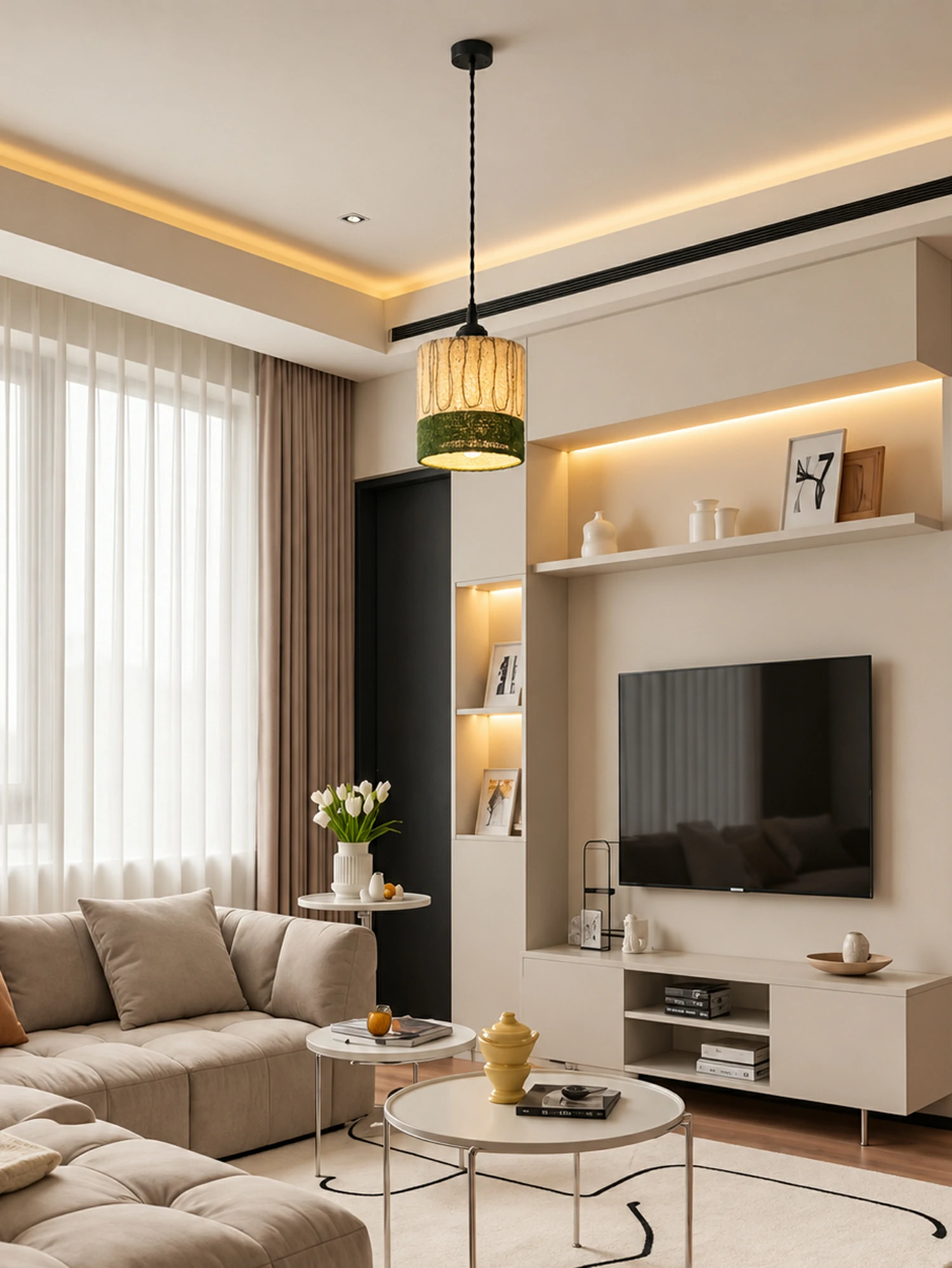 Natural Loofah Pendant Light - Image 8