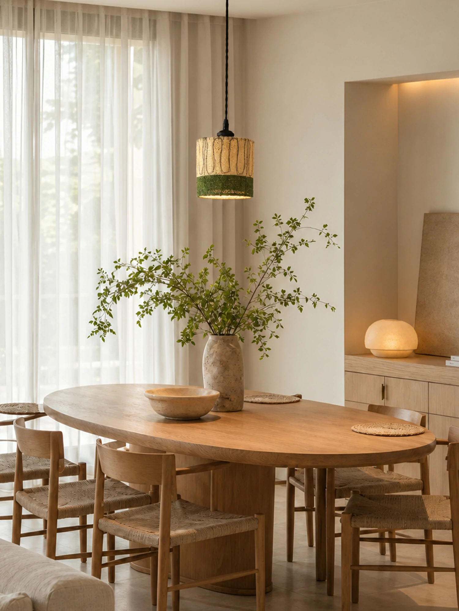 Natural Loofah Pendant Light - Image 13