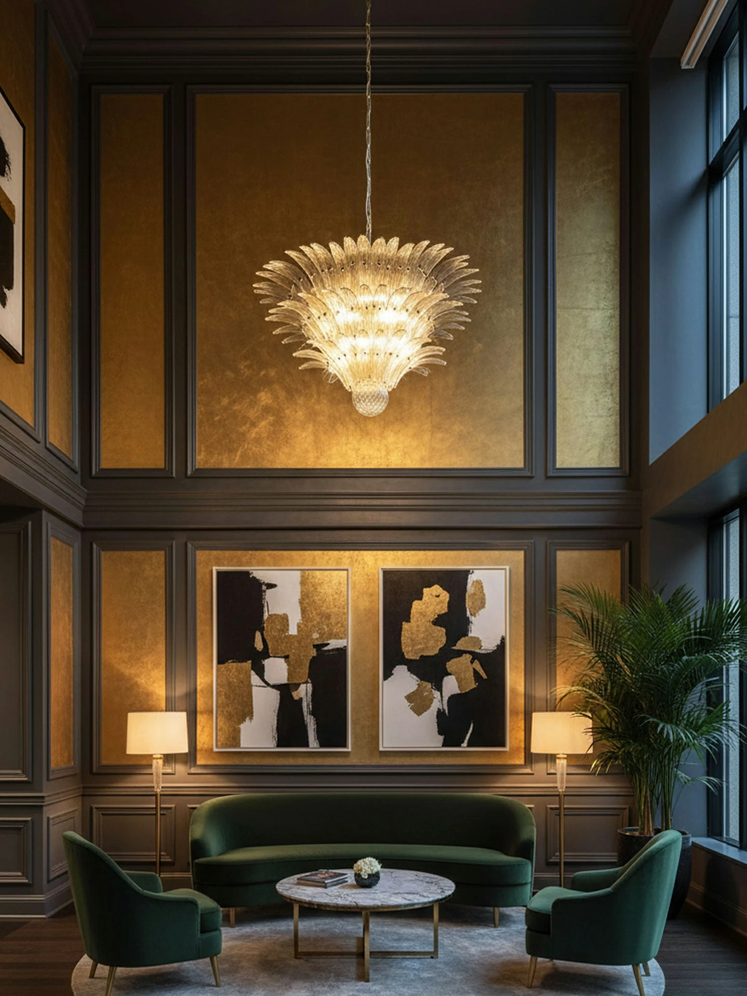 Palm Grove Murano Chandelier - Image 11