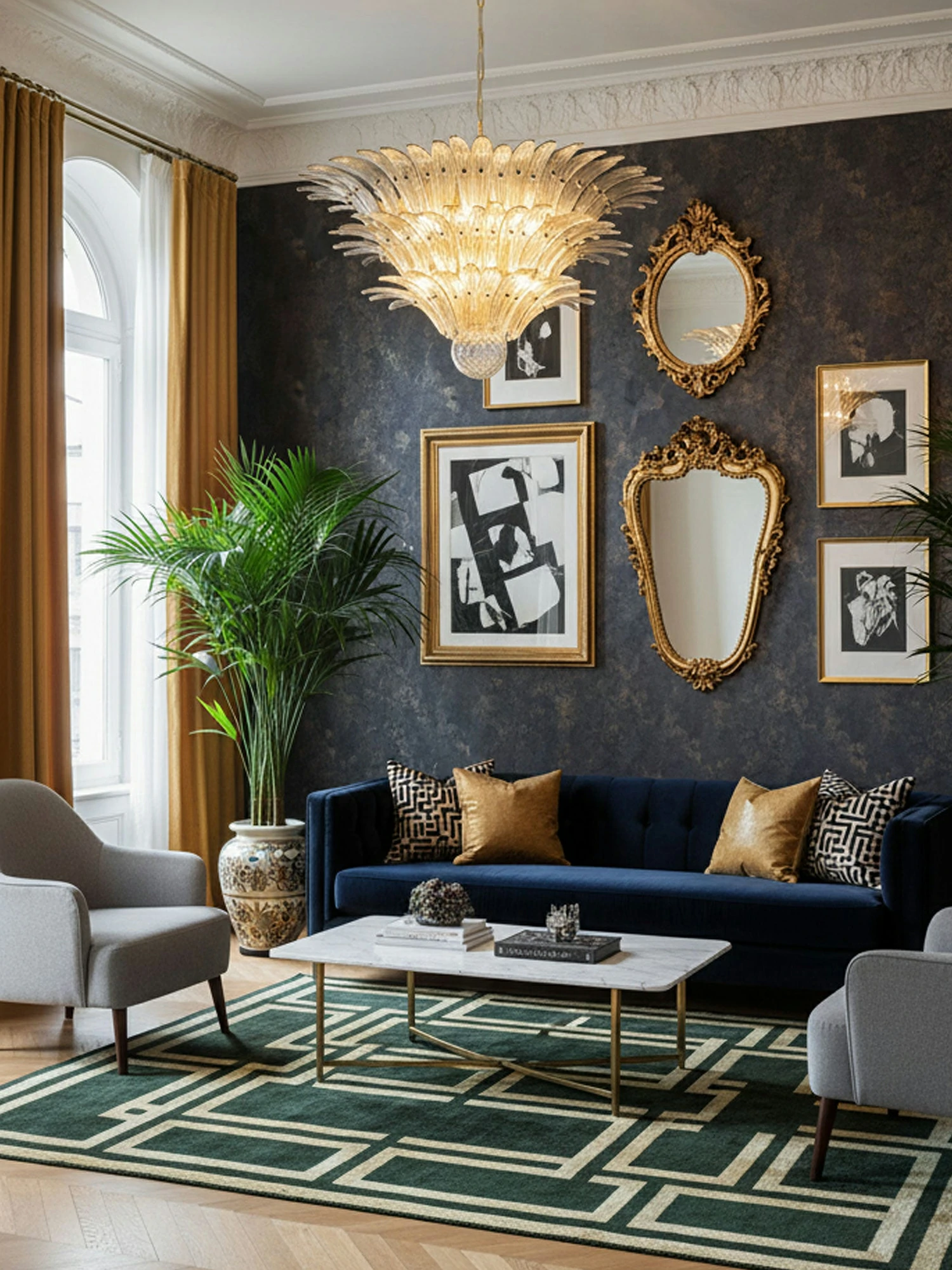 Palm Grove Murano Chandelier - Image 15