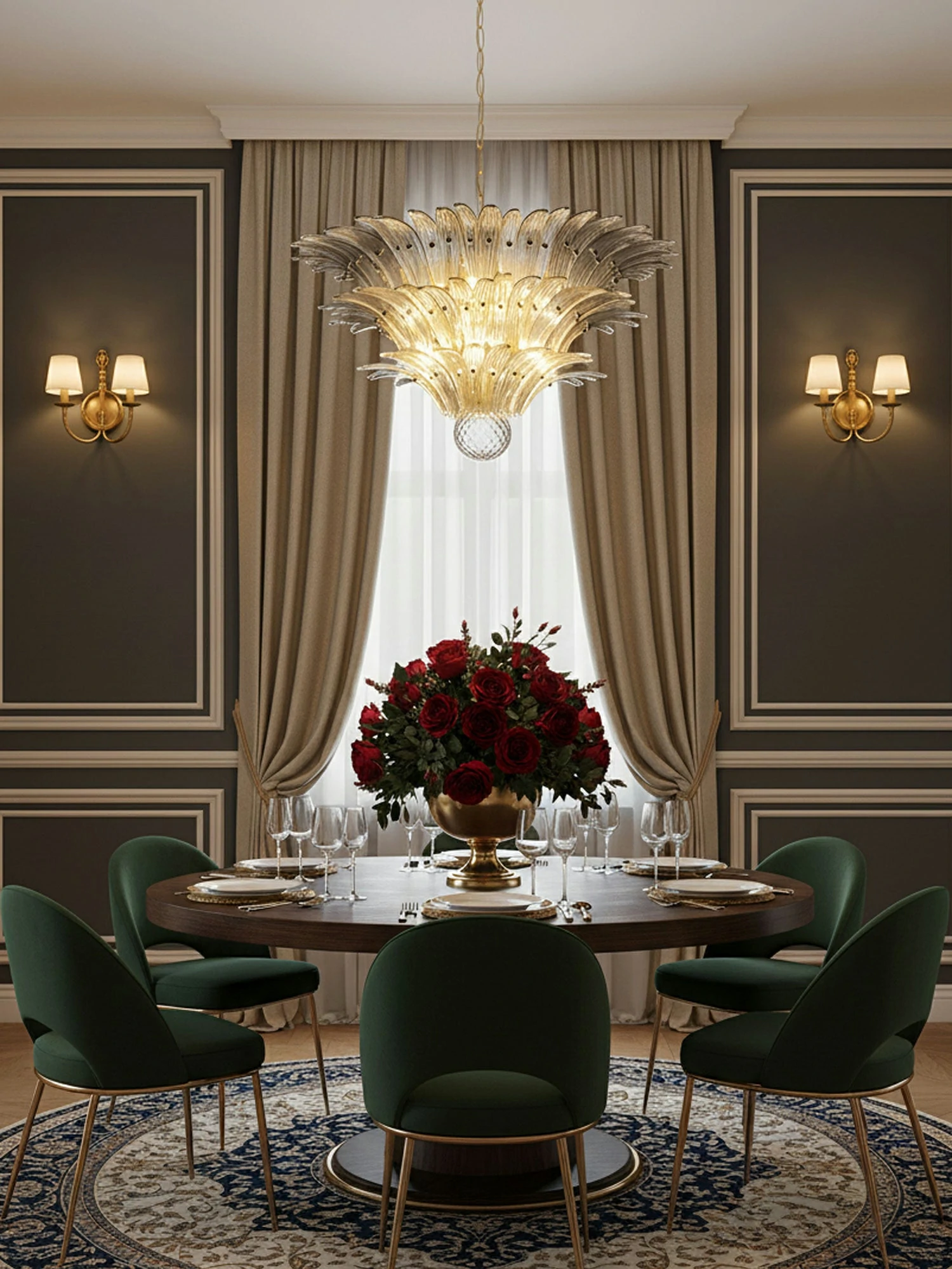 Palm Grove Murano Chandelier - Image 9