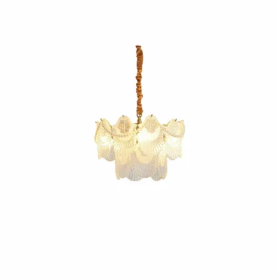 Pearl Glass Shell Chandelier
