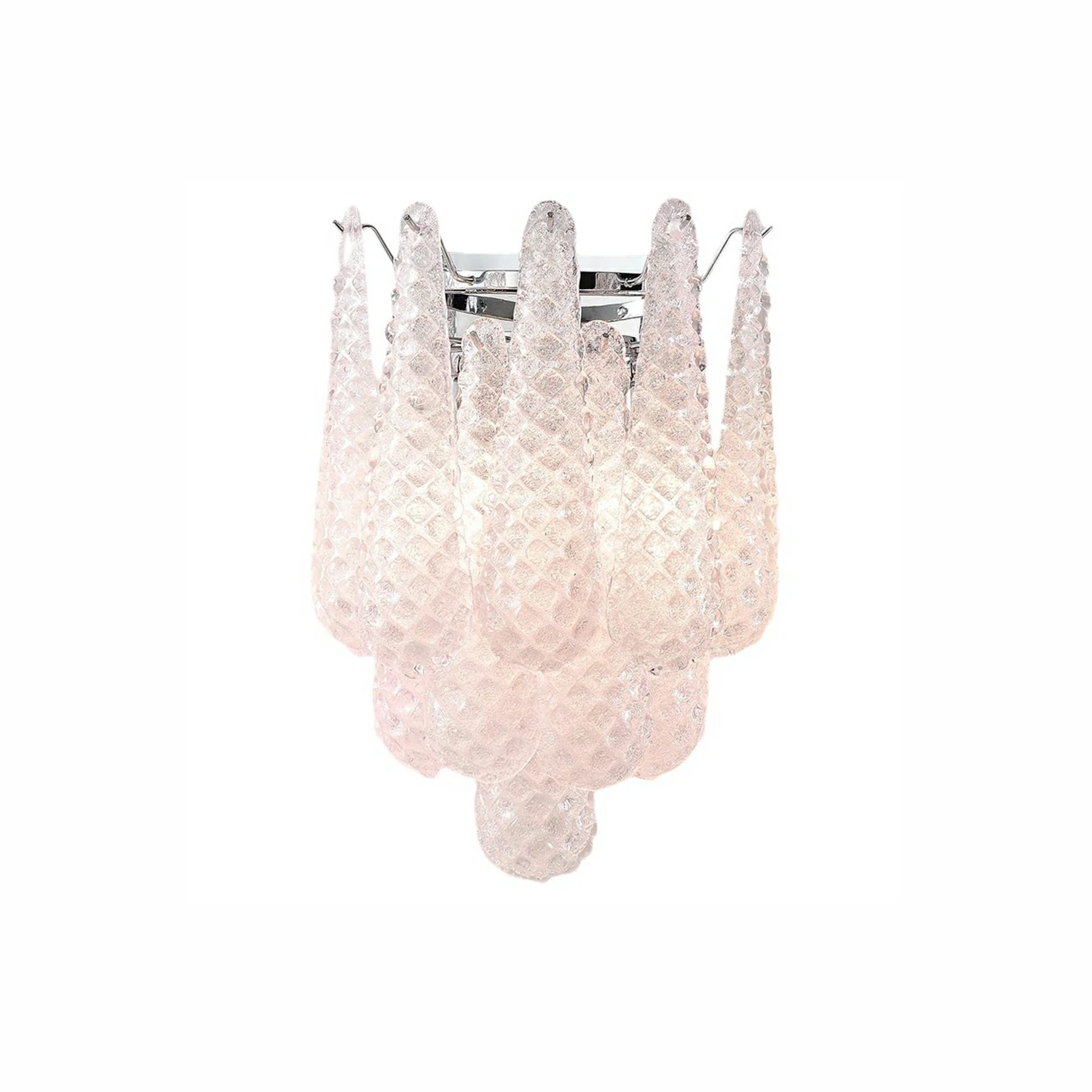 Pink Waffle Wall Sconce