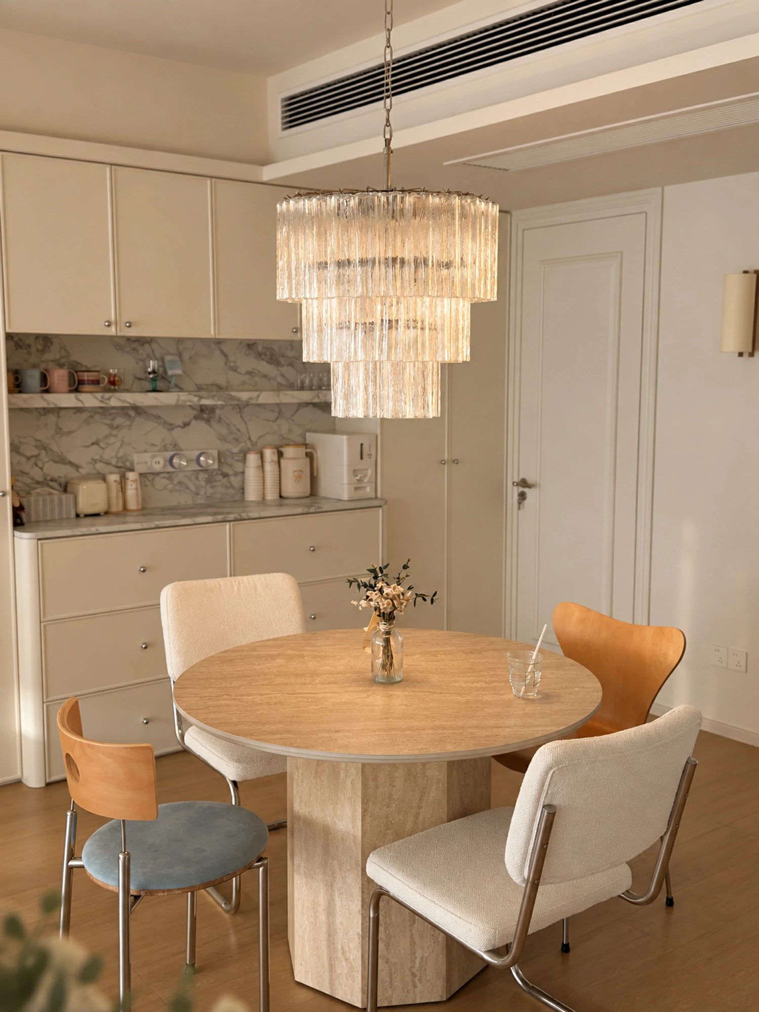 Tiered Tube Glass Chandelier - Image 6