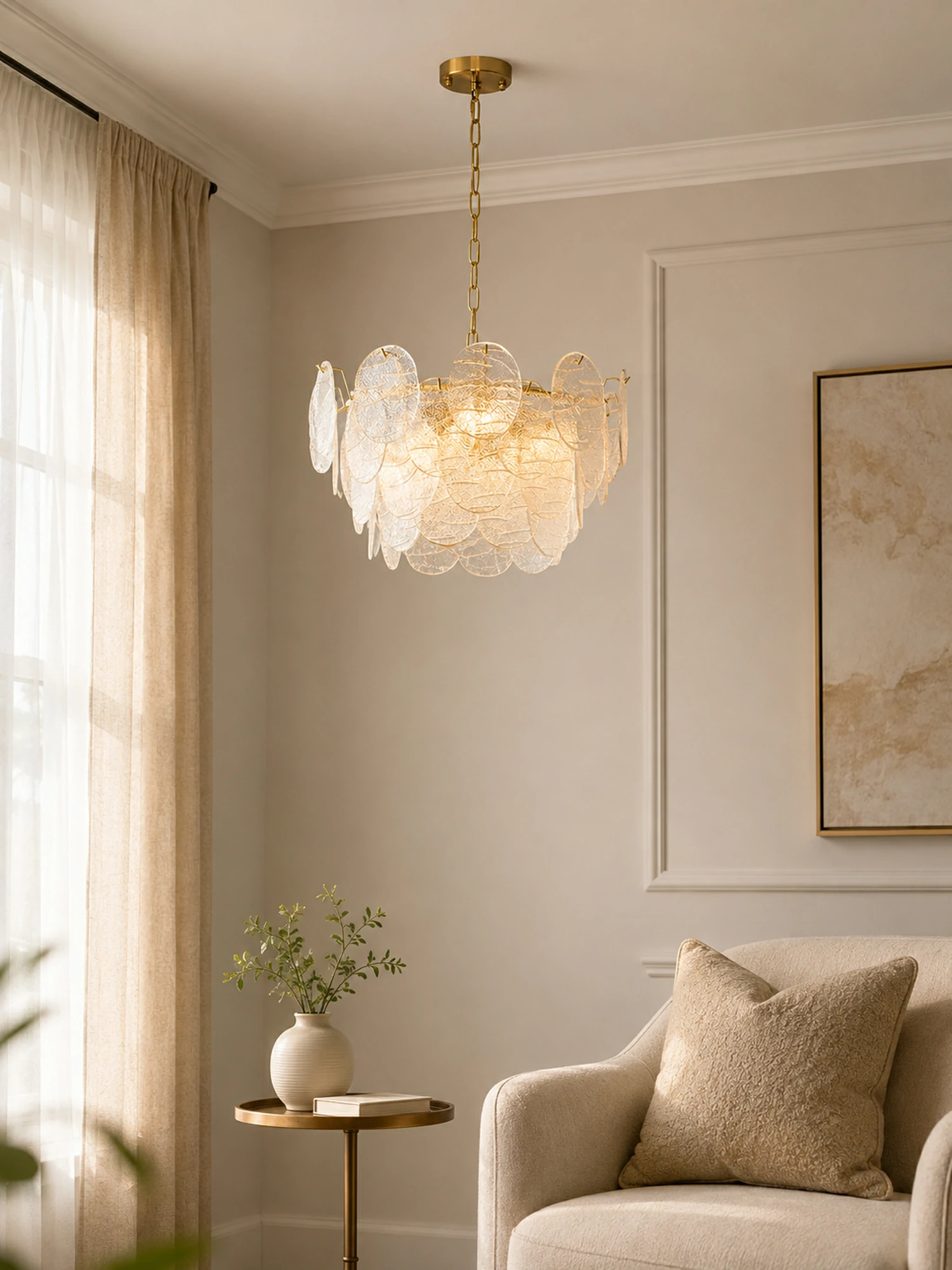 Victorian Disc Chandelier - Image 10