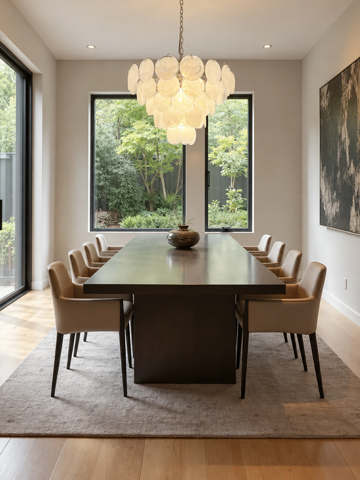 Glass Disc Iridescent Chandelier - Image 18