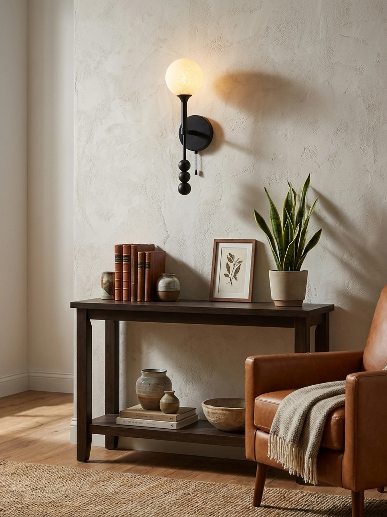 Abacus Alabaster Wall Sconce - Image 8