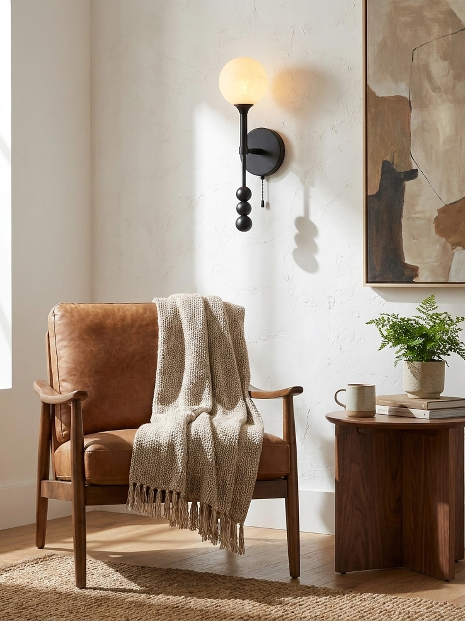 Abacus Alabaster Wall Sconce - Image 3