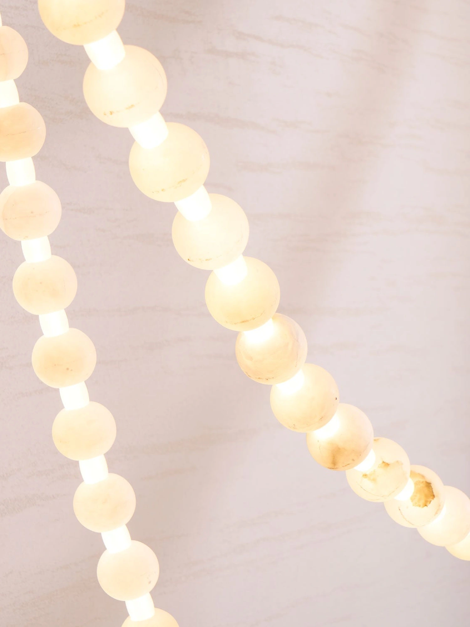 Alabaster Pearl Necklace Chandelier - Image 14