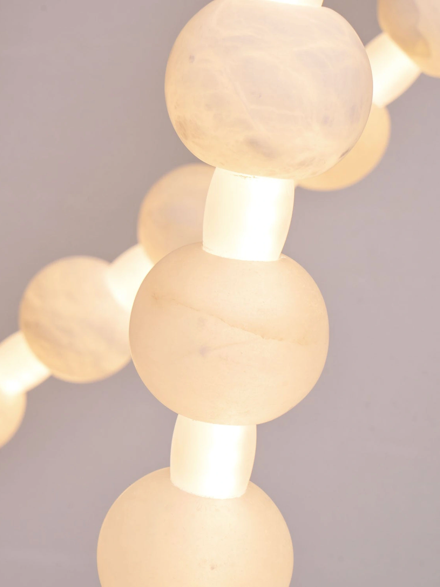 Alabaster Pearl Necklace Chandelier - Image 15