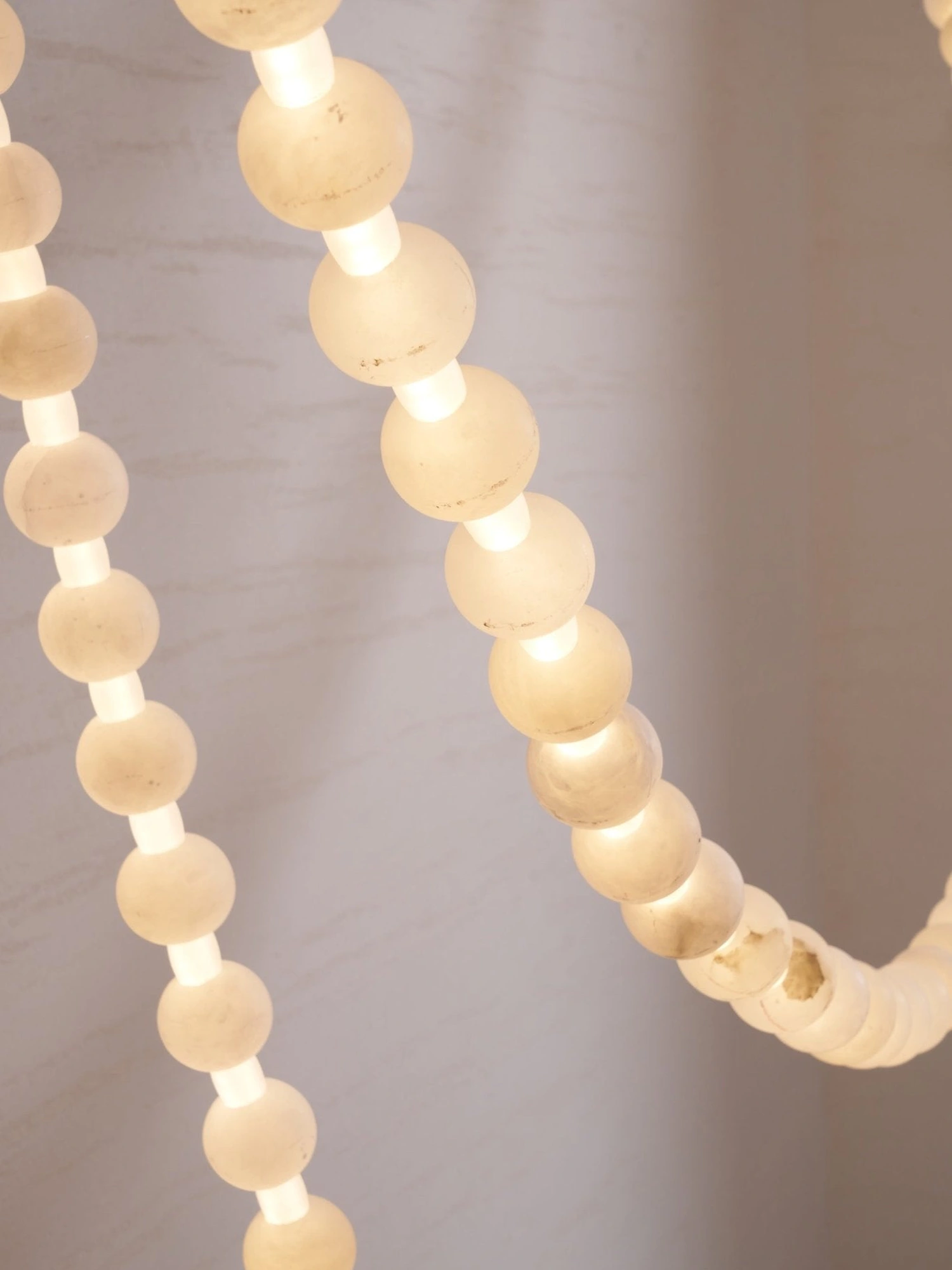 Alabaster Pearl Necklace Chandelier - Image 13