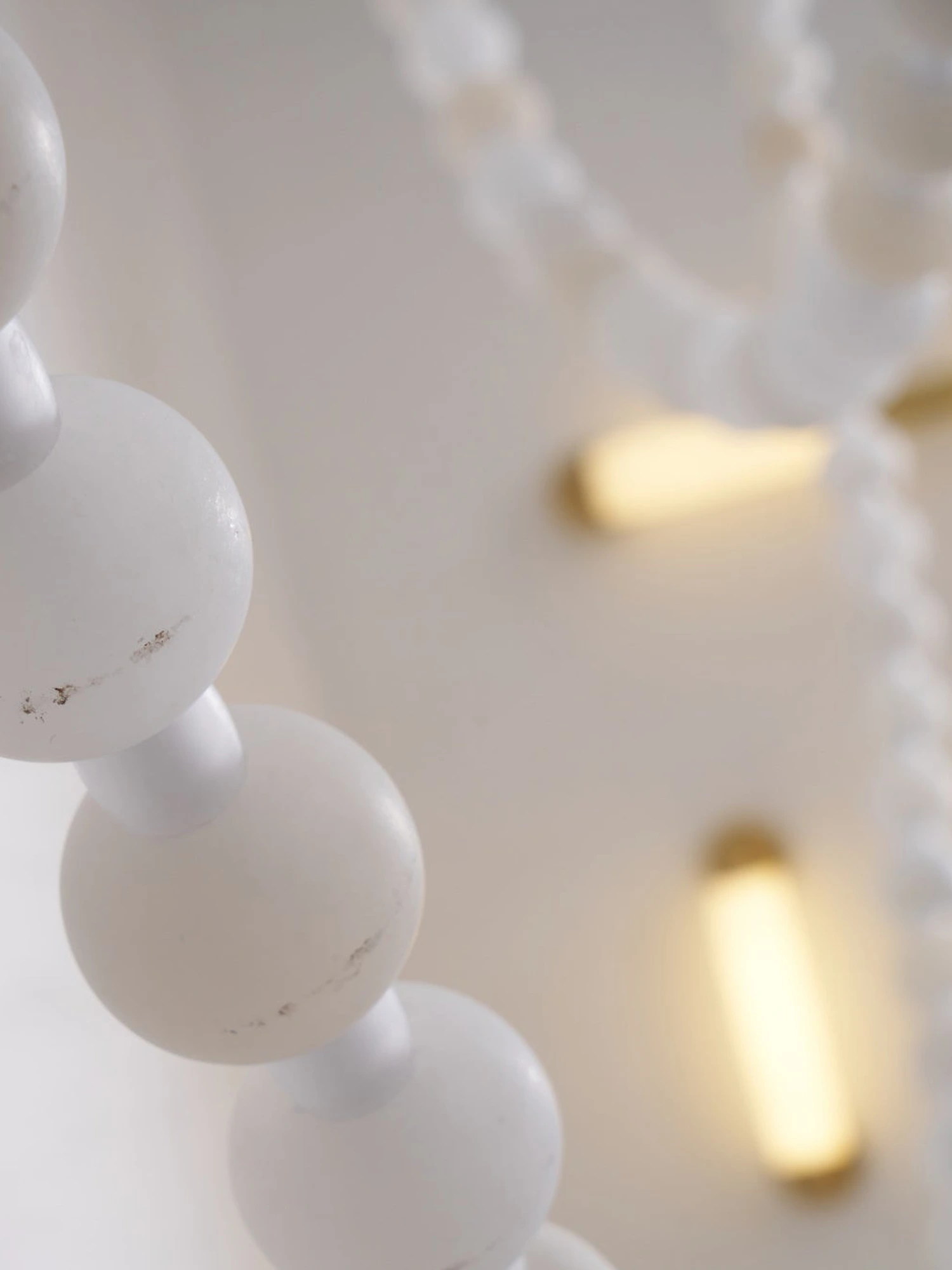 Alabaster Pearl Necklace Chandelier - Image 17