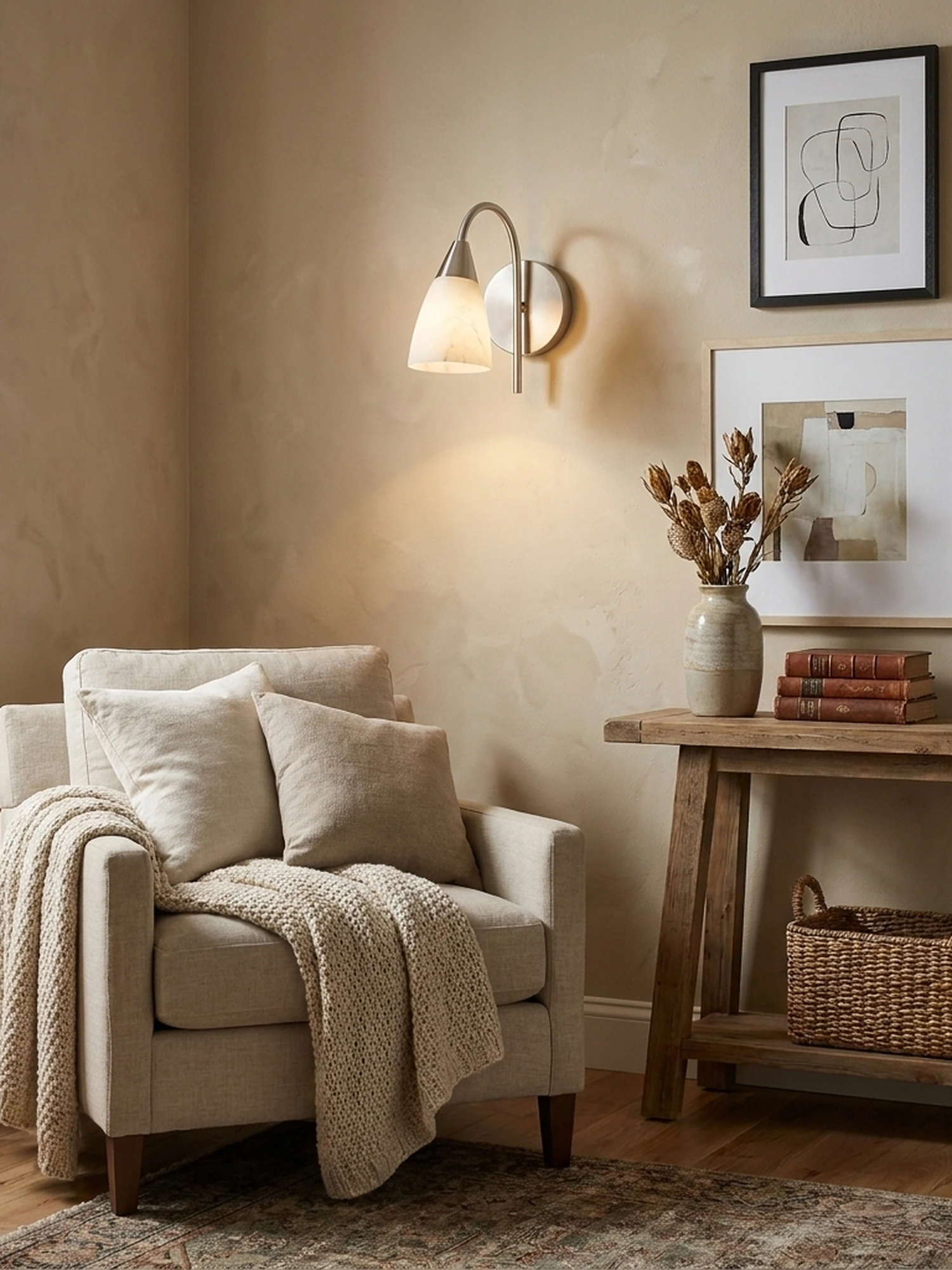 Arch Alabaster Wall Sconce - Image 5