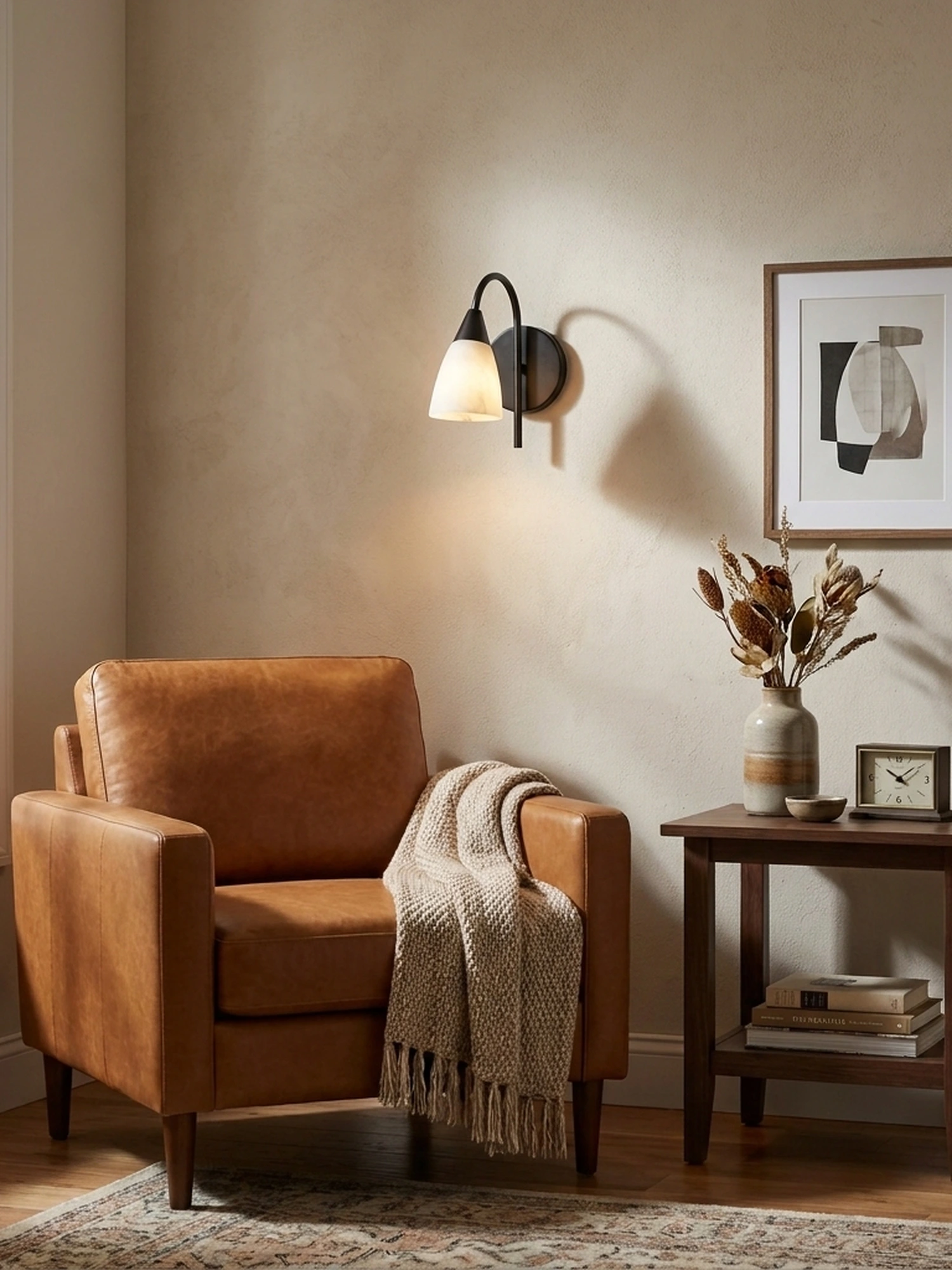 Arch Alabaster Wall Sconce - Image 7