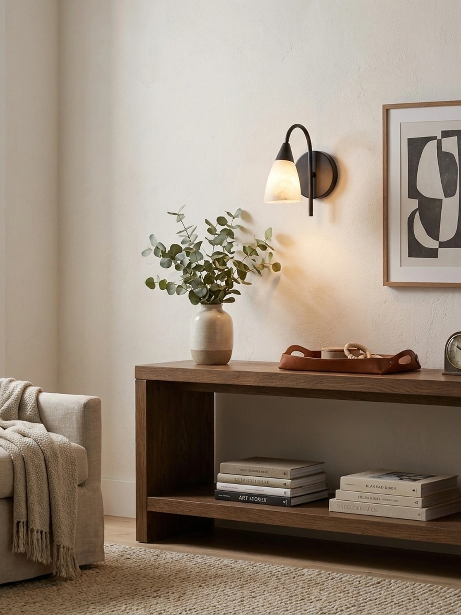 Arch Alabaster Wall Sconce - Image 8