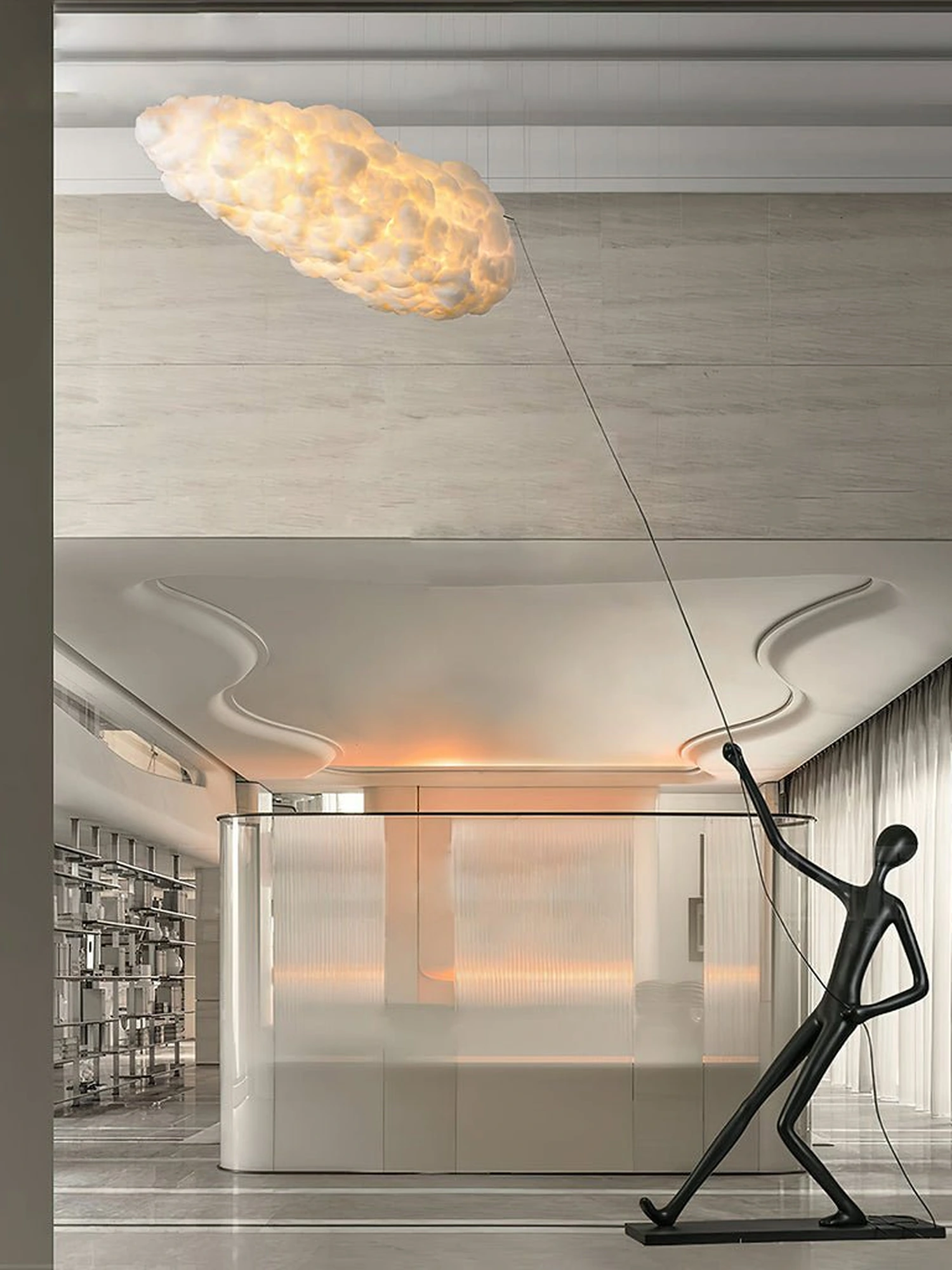 Atlas Cloud Sculpture Floor Lamp - Image 7