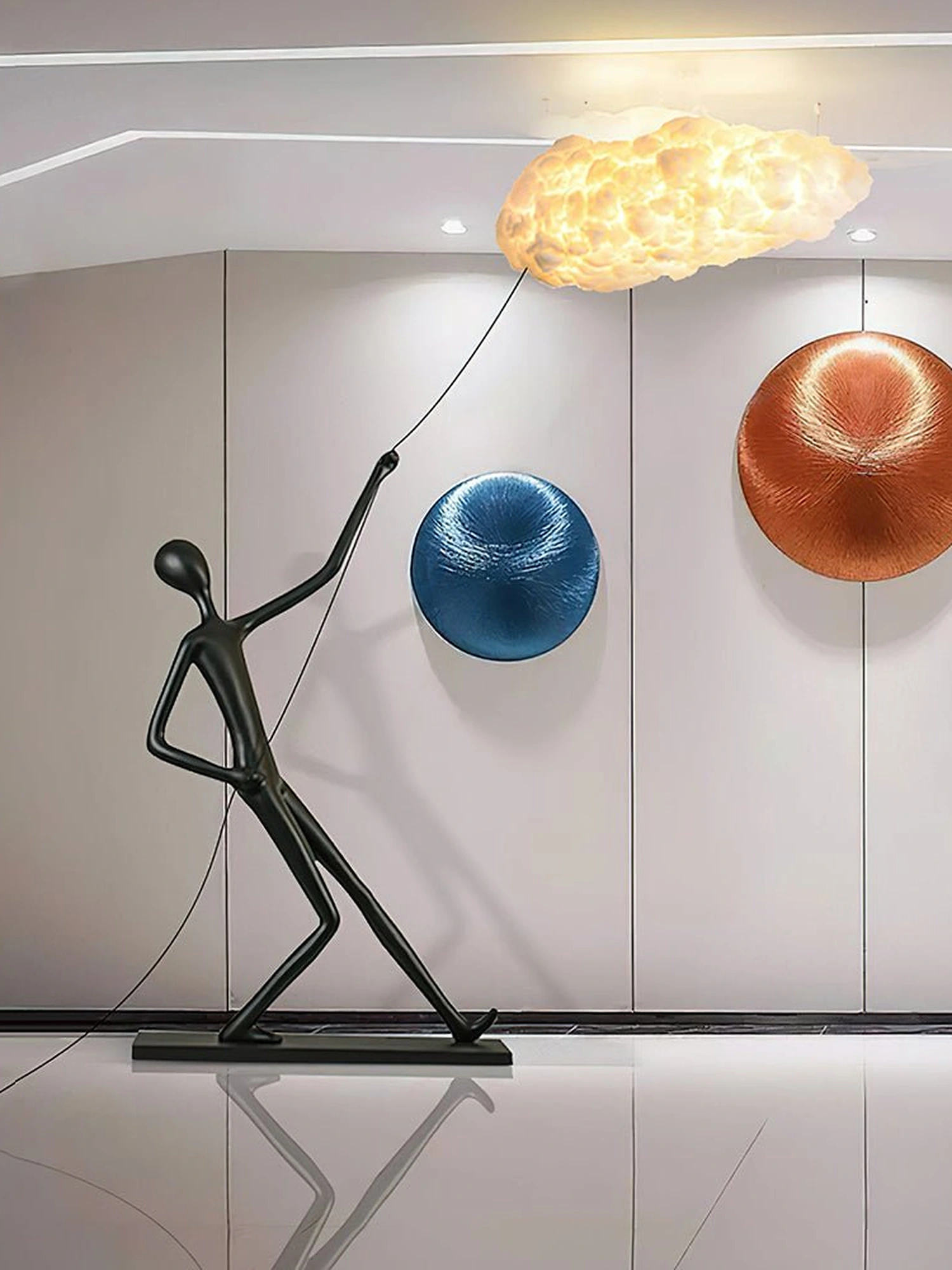 Atlas Cloud Sculpture Floor Lamp - Image 2