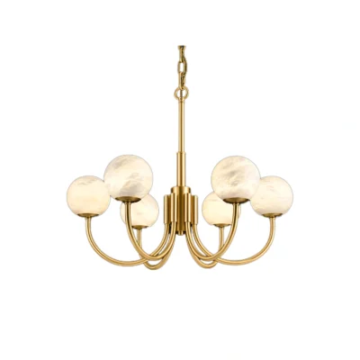 Aurelian Alabaster Globe Chandelier