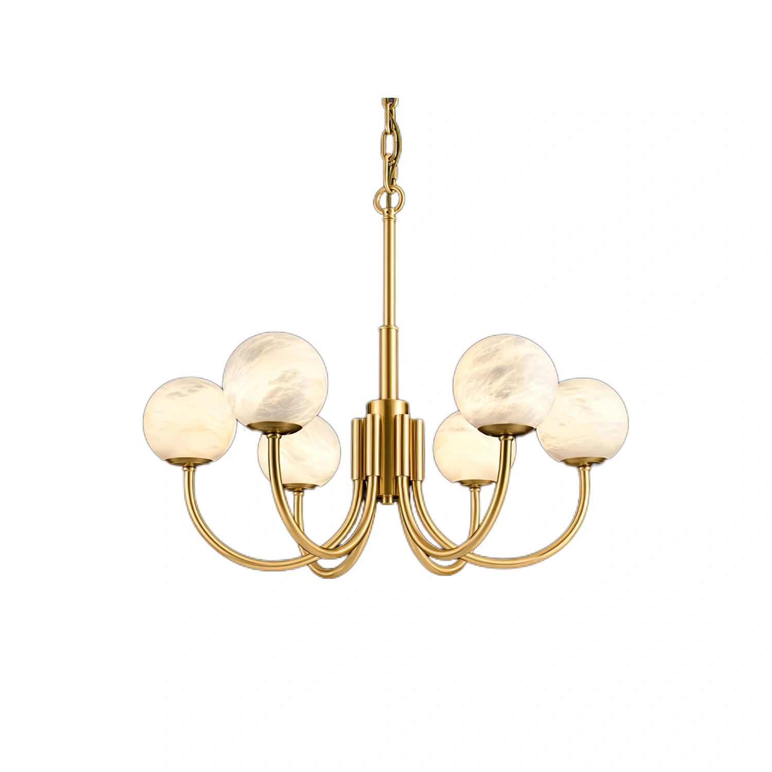 Aurelian Alabaster Globe Chandelier