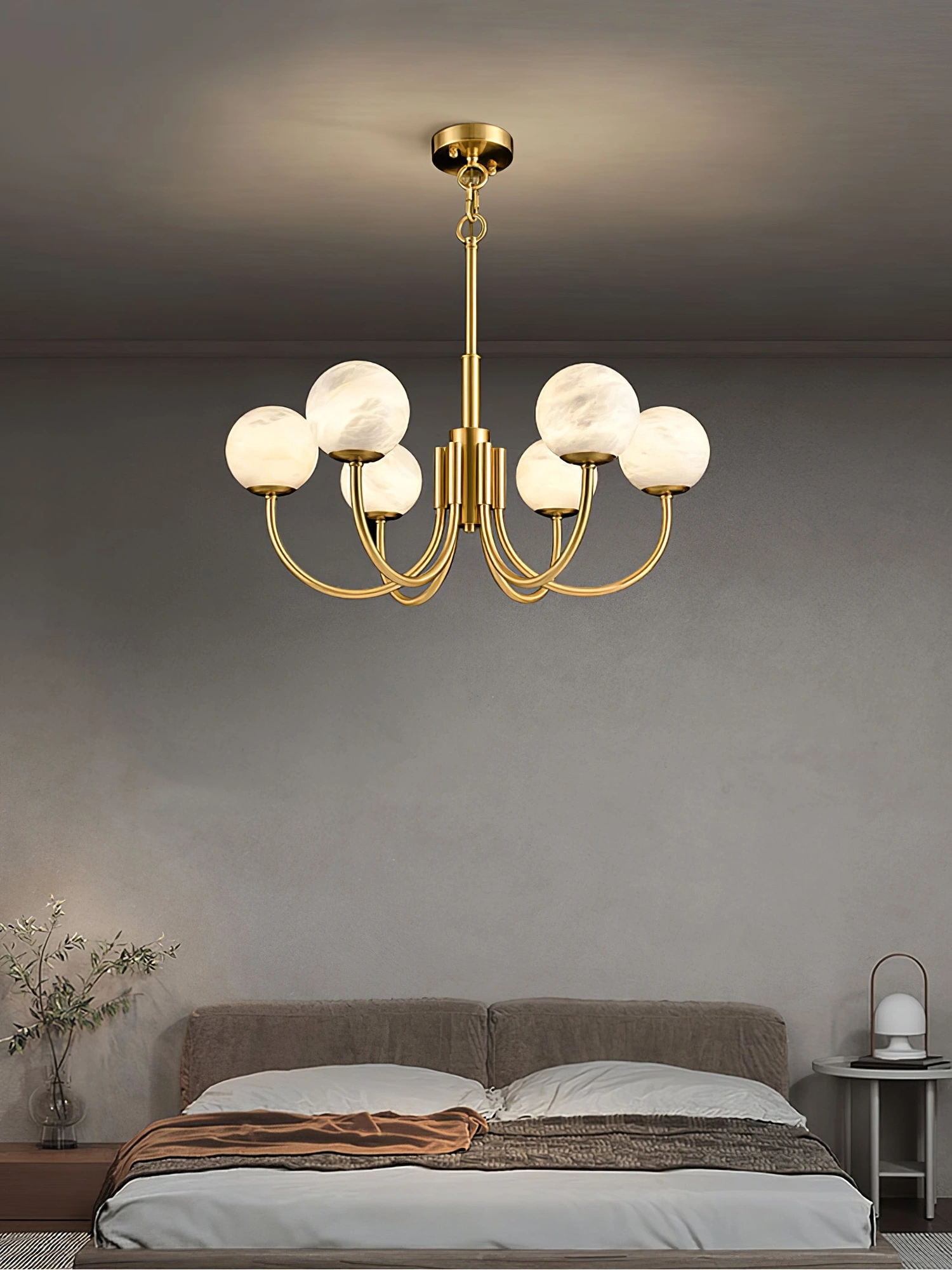 Aurelian Alabaster Globe Chandelier - Image 16