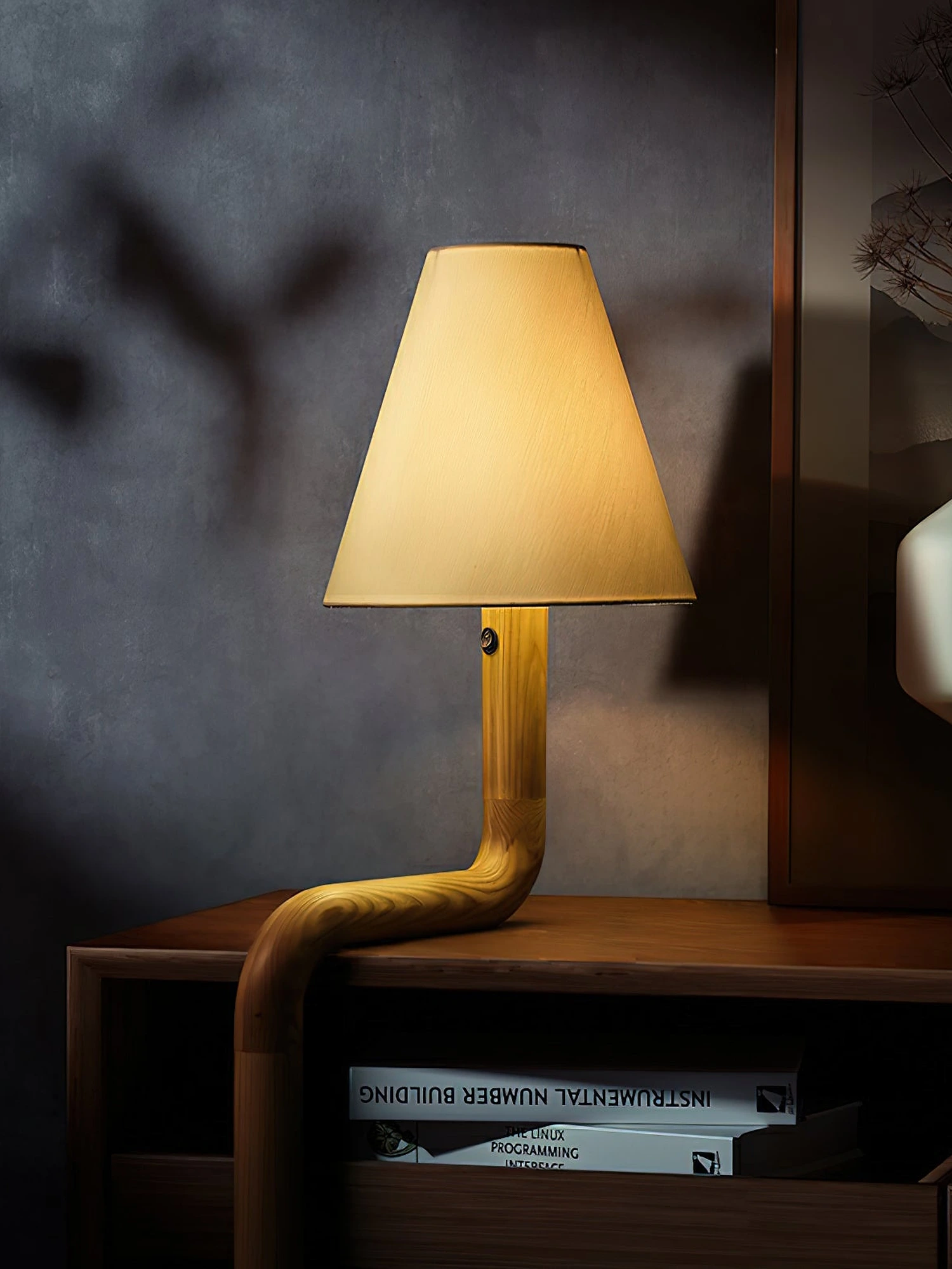 Bend Wood Table Lamp - Image 2