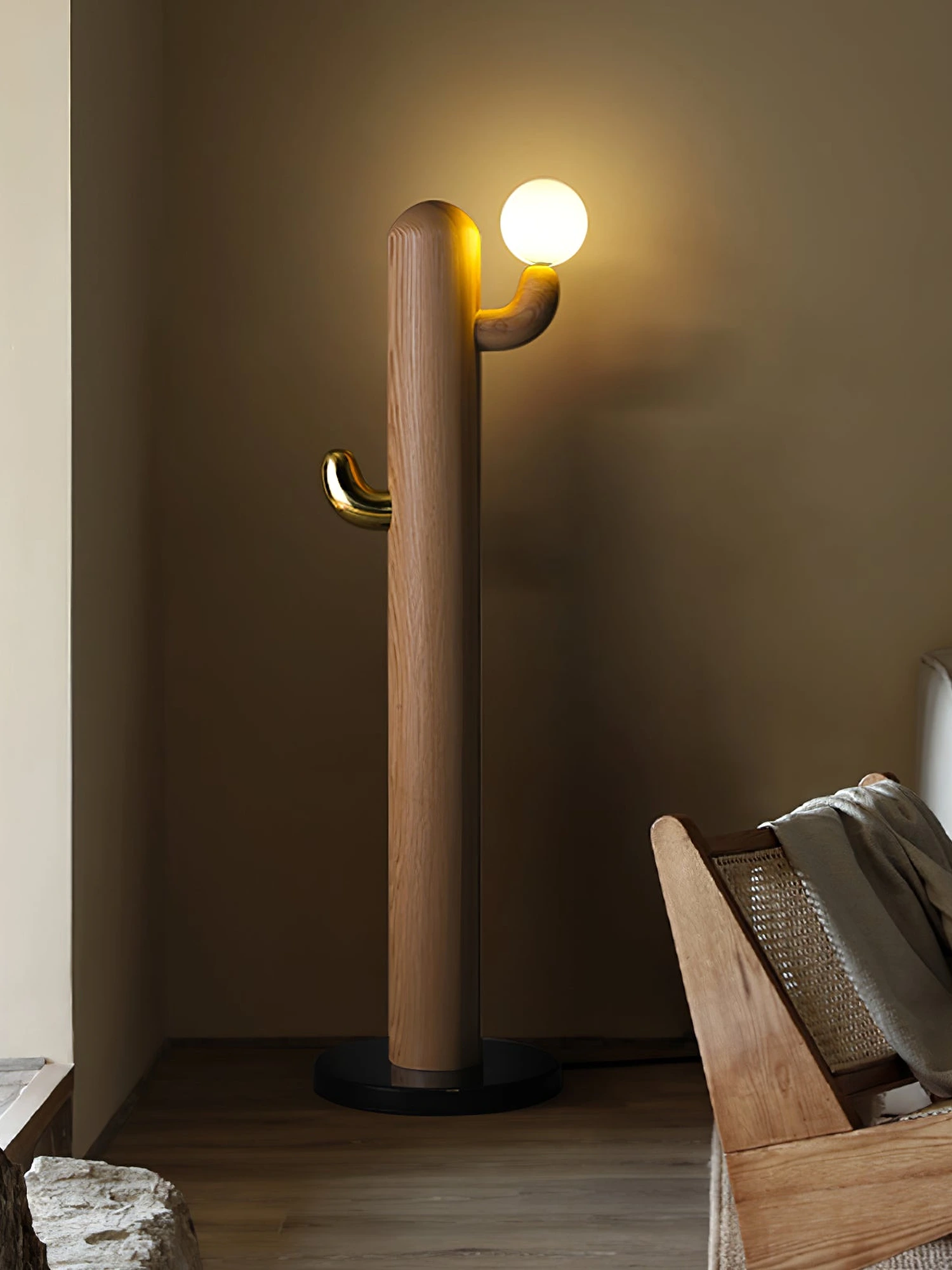 Cactus Wood Floor Lamp - Image 11