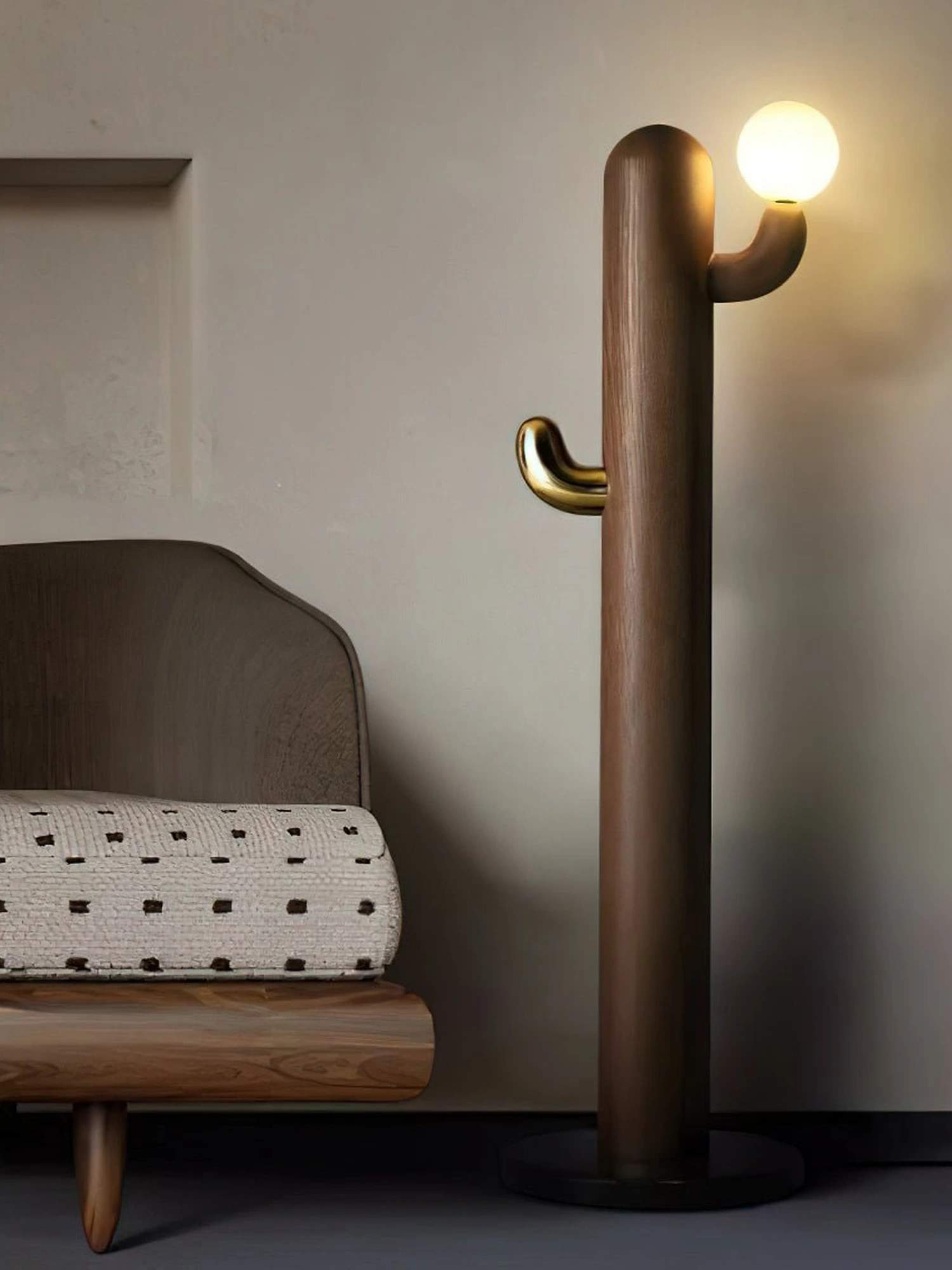 Cactus Wood Floor Lamp - Image 18