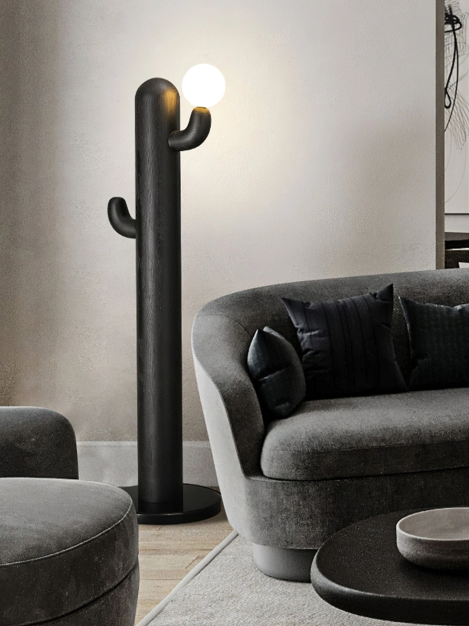Cactus Wood Floor Lamp - Image 26