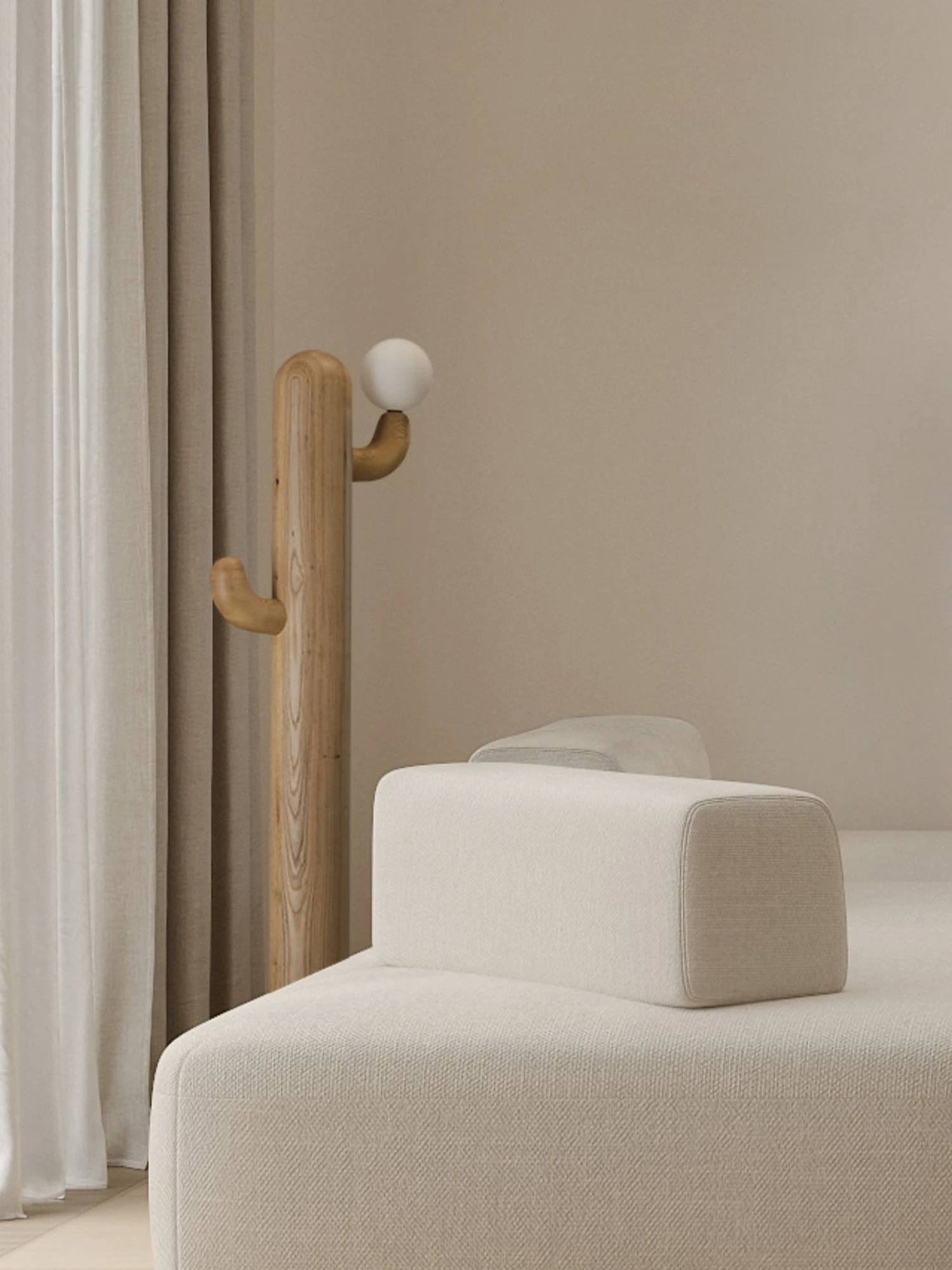 Cactus Wood Floor Lamp - Image 30