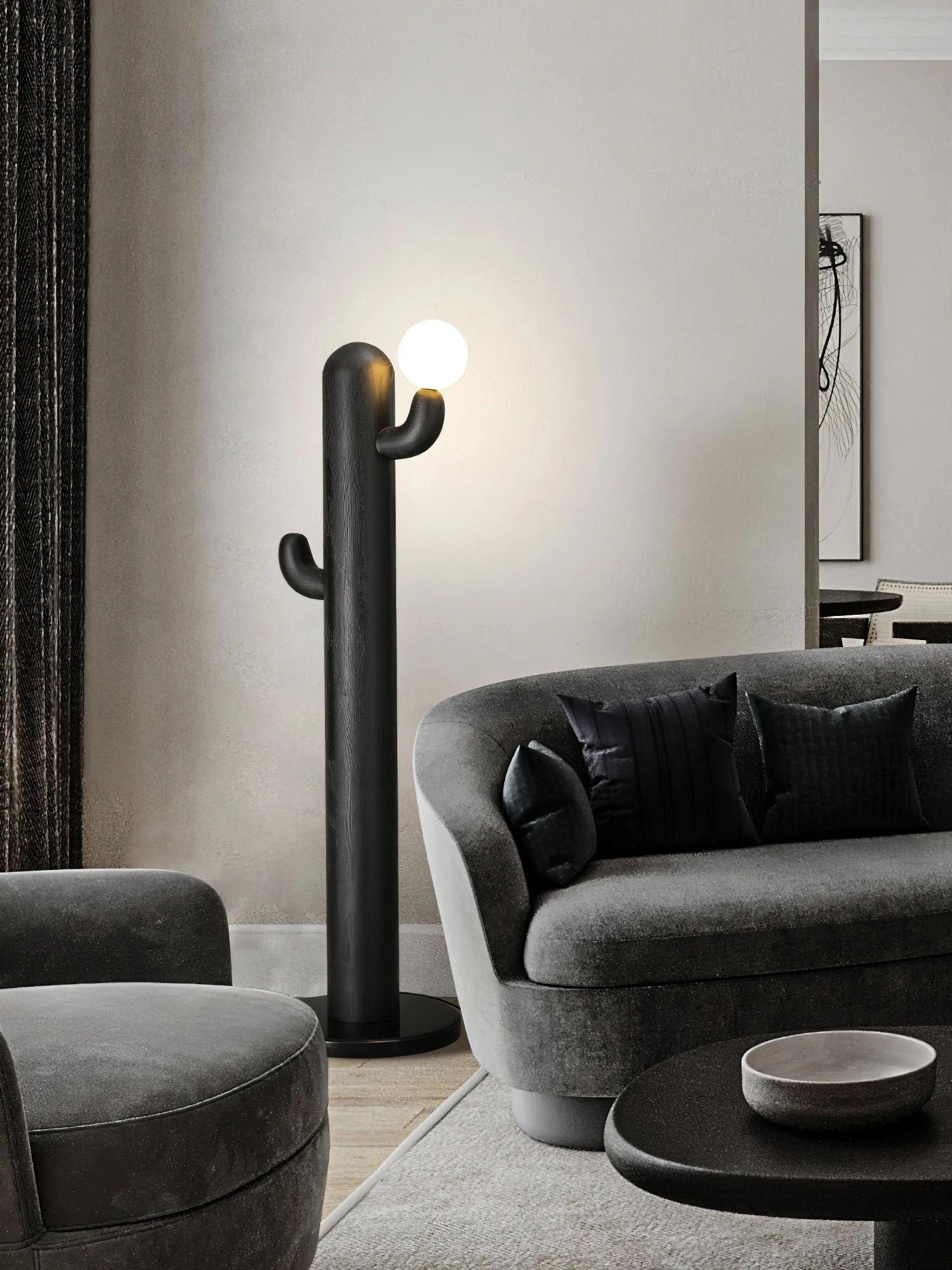Cactus Wood Floor Lamp - Image 31