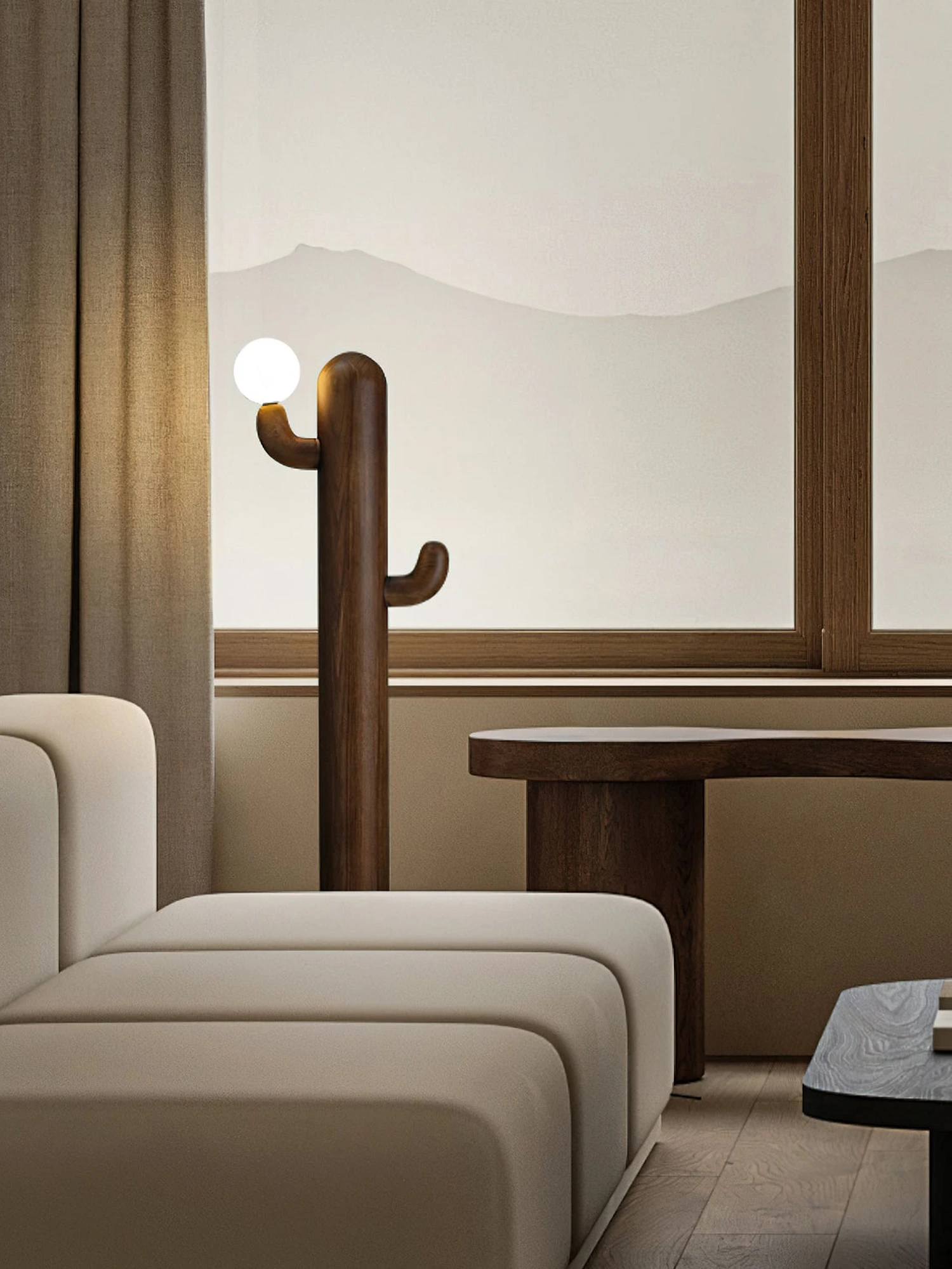 Cactus Wood Floor Lamp - Image 32