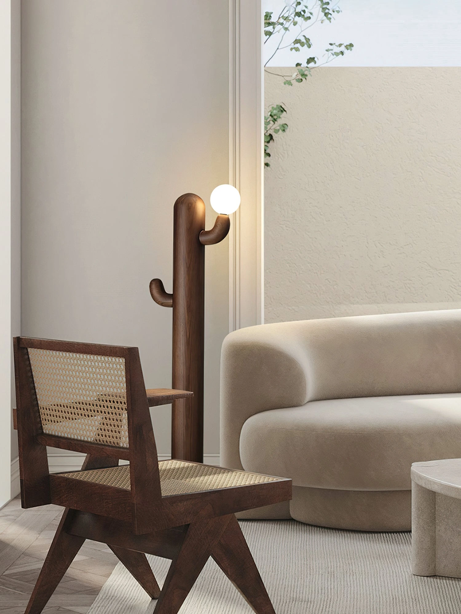 Cactus Wood Floor Lamp - Image 34