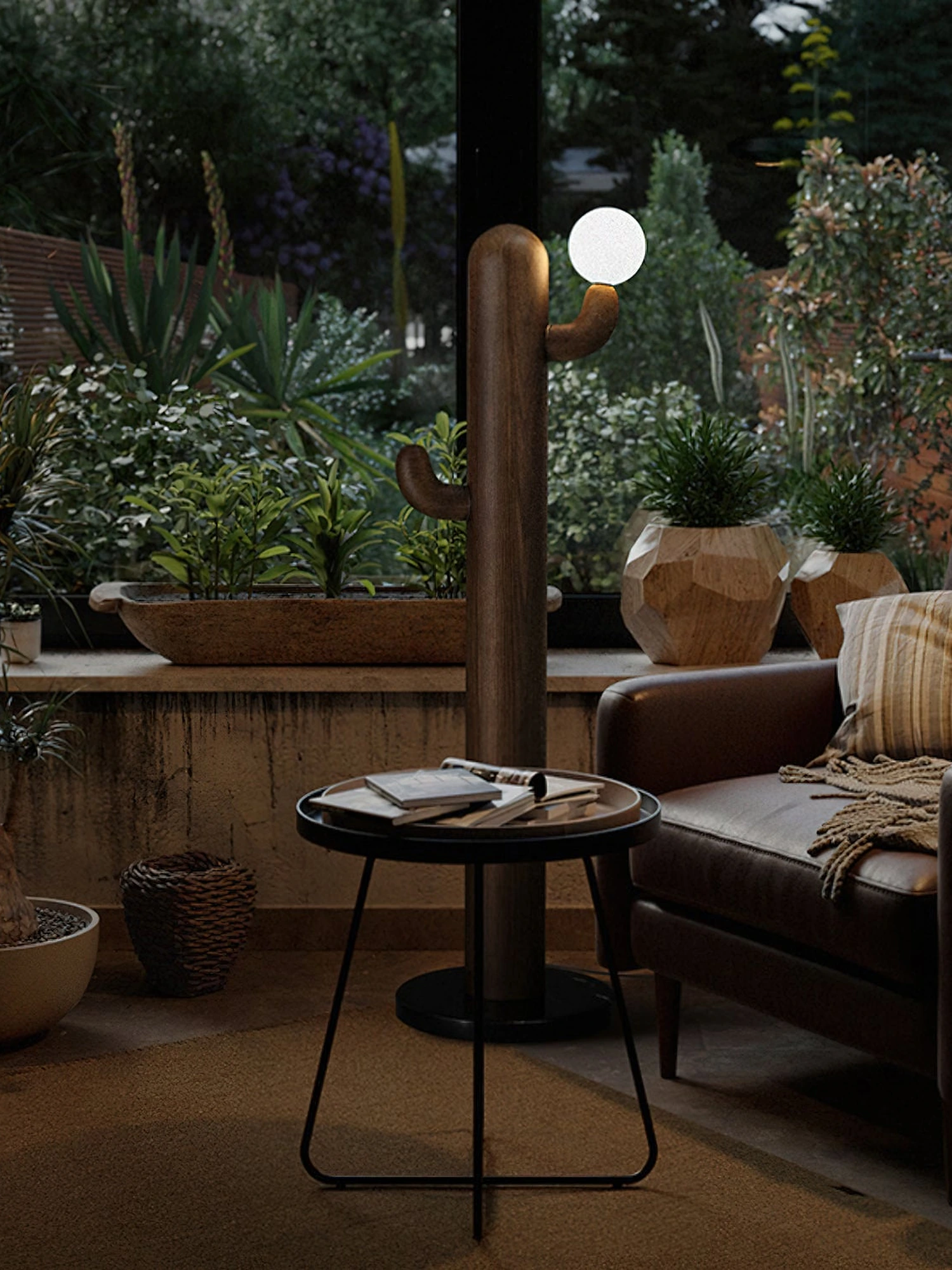 Cactus Wood Floor Lamp - Image 36