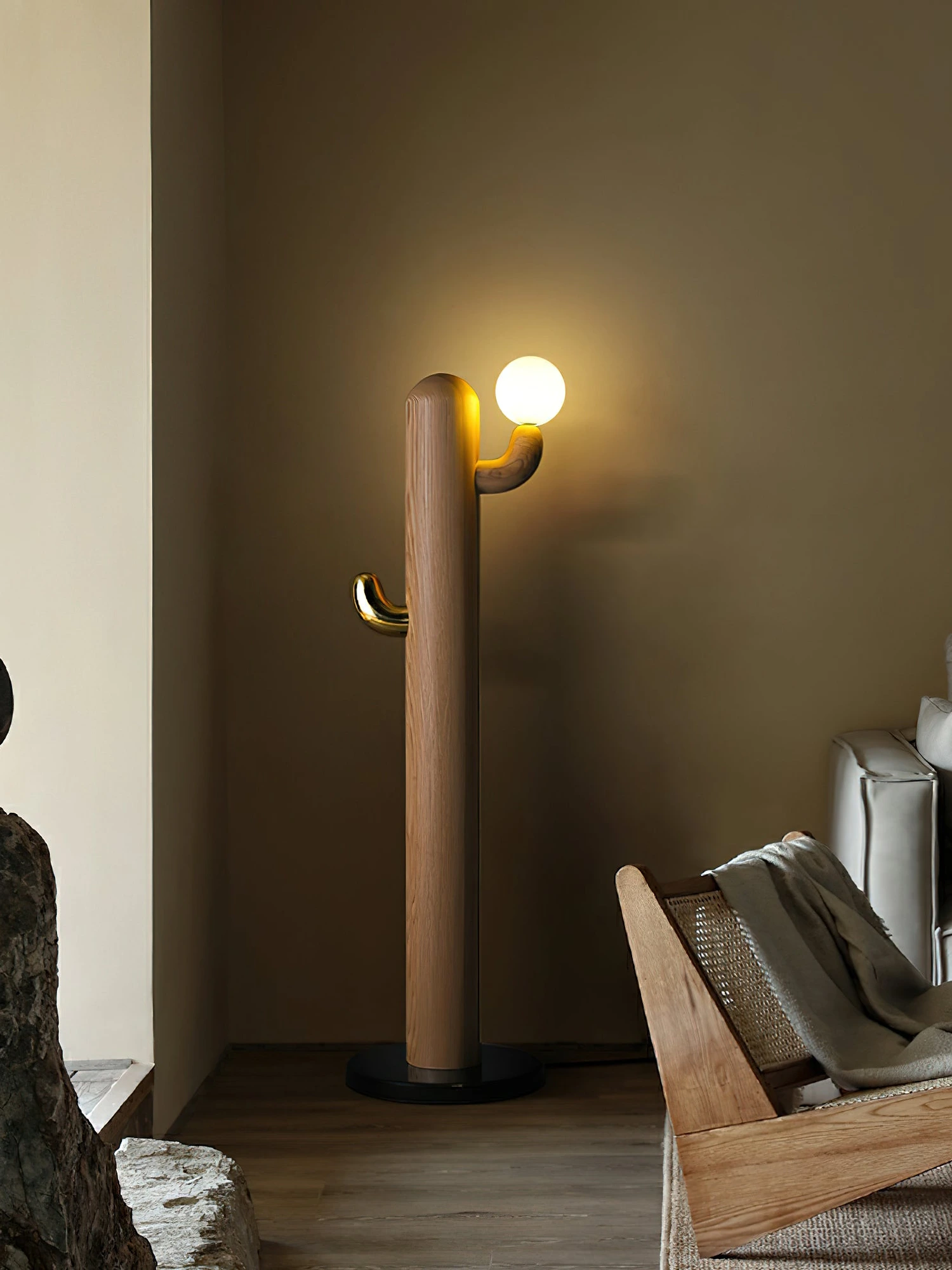 Cactus Wood Floor Lamp - Image 39