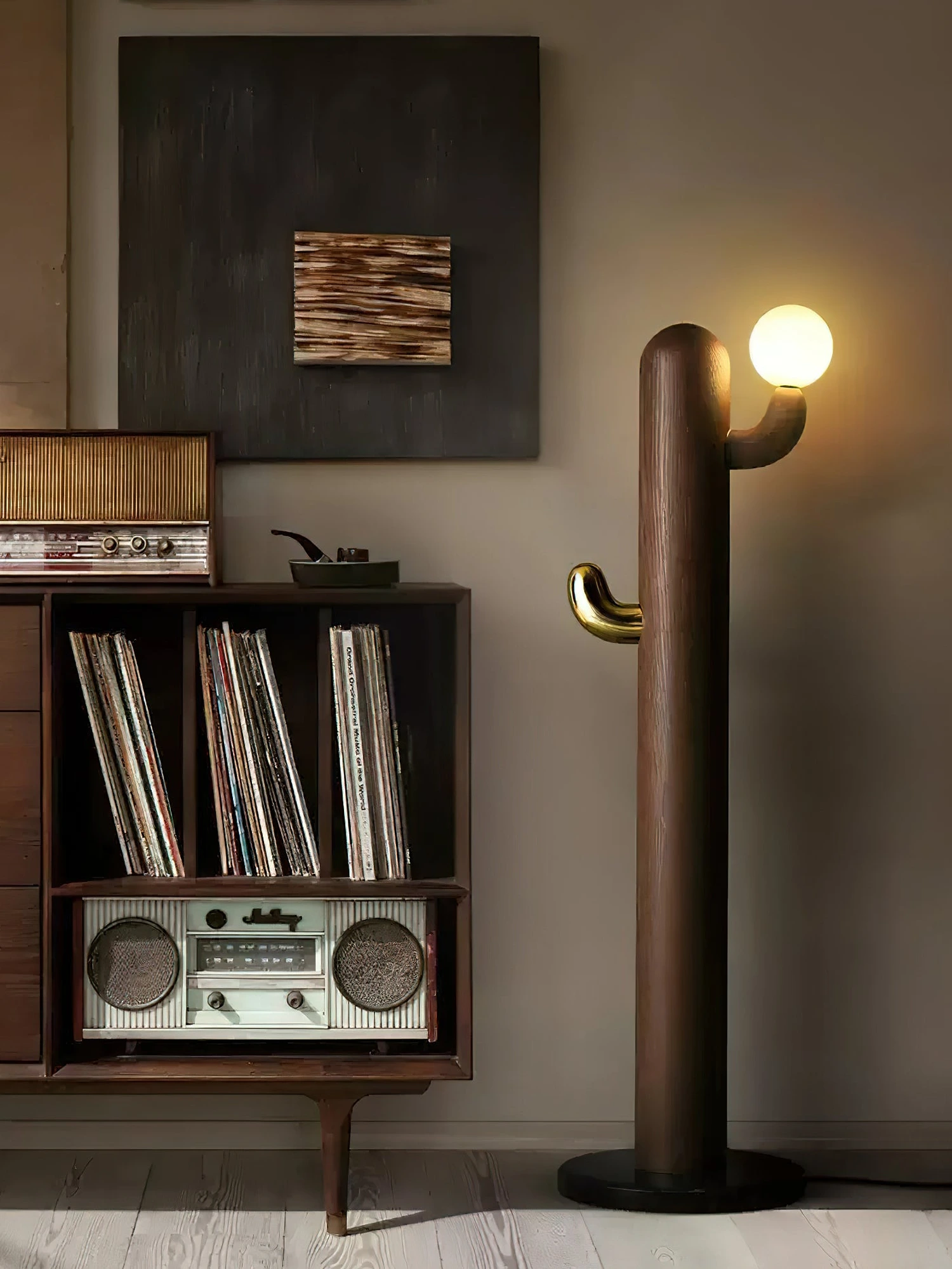 Cactus Wood Floor Lamp - Image 3