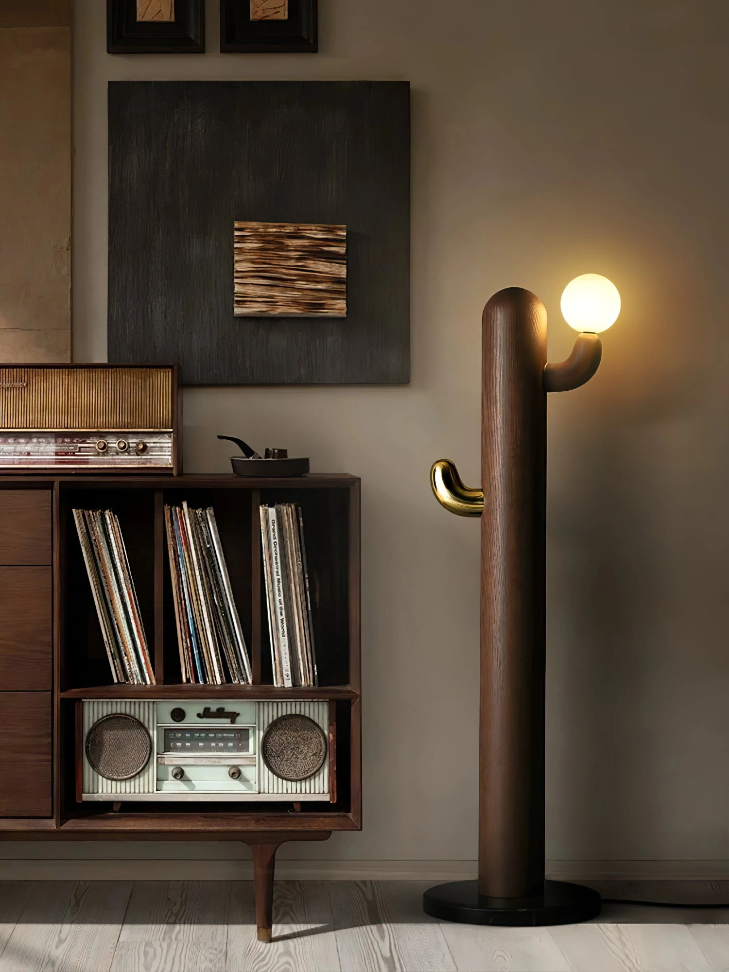 Cactus Wood Floor Lamp - Image 7