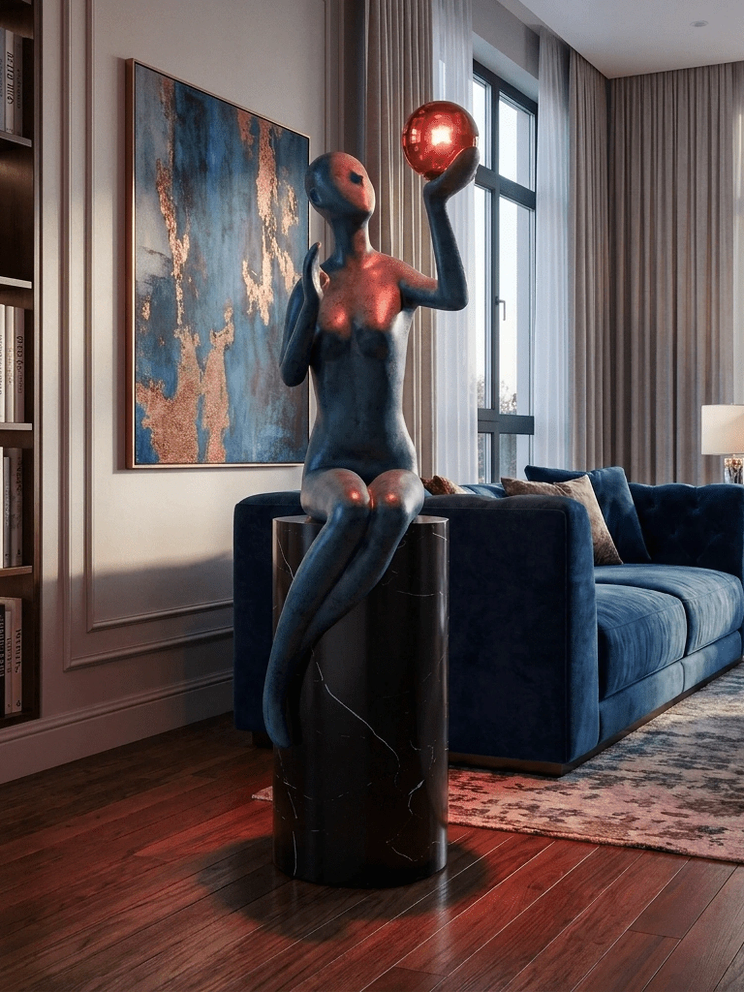 Celeste Poise Sculpture Lamp - Image 4
