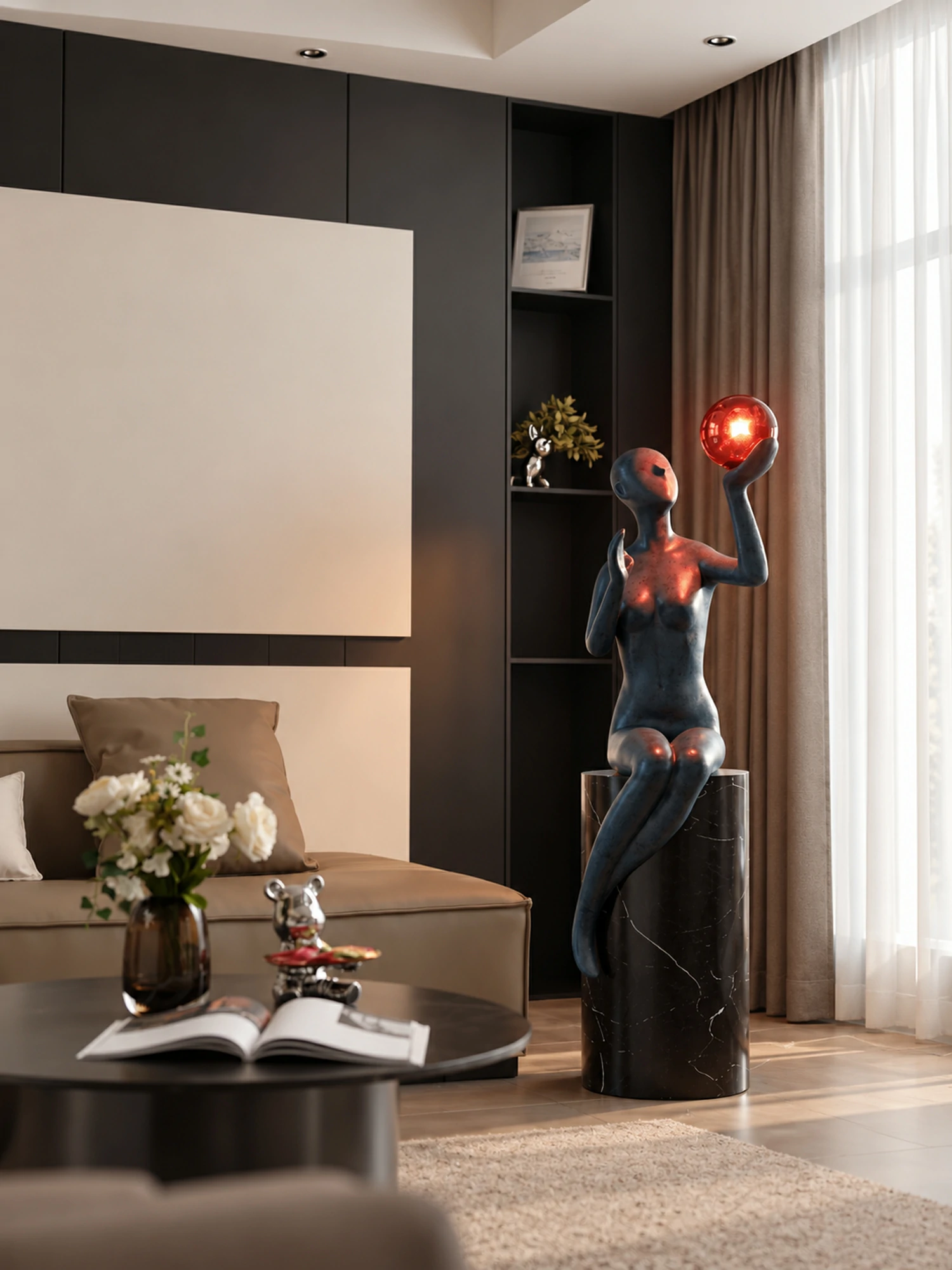 Celeste Poise Sculpture Lamp - Image 6