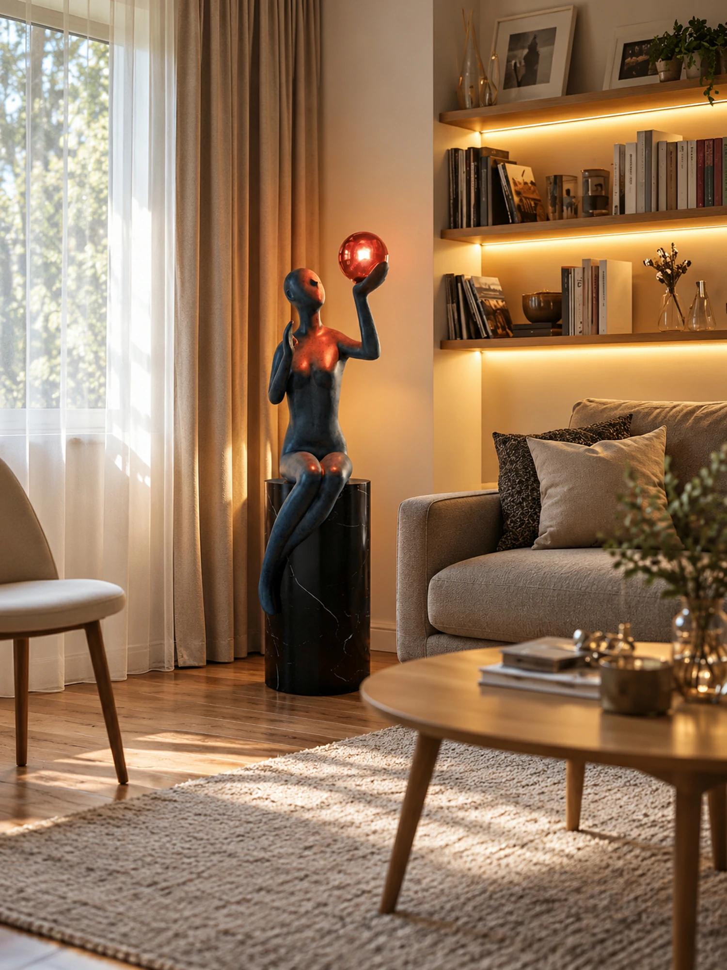 Celeste Poise Sculpture Lamp - Image 9