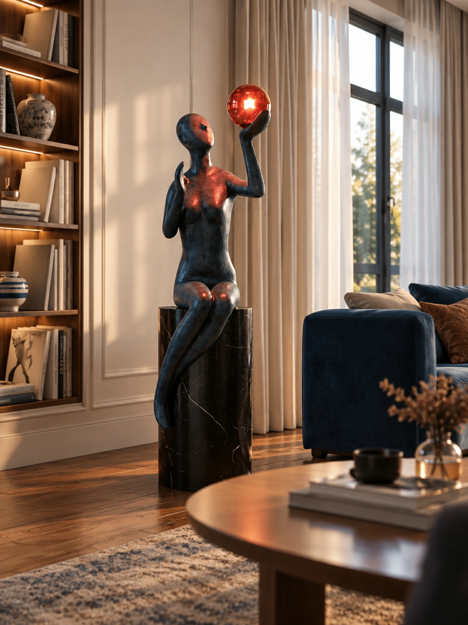 Celeste Poise Sculpture Lamp - Image 2