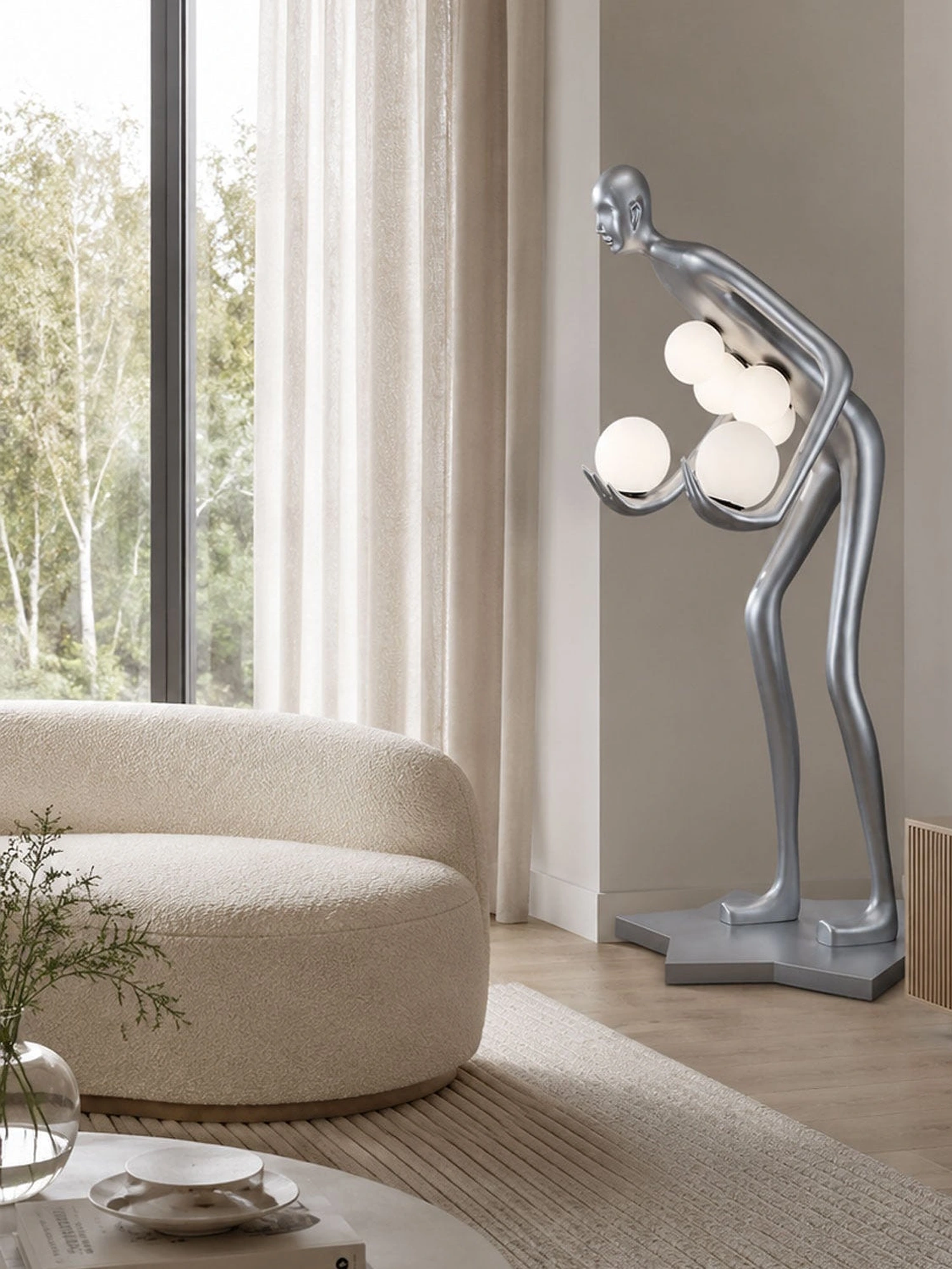Celestial Guardian Sculpture Floor Lamp - Image 12