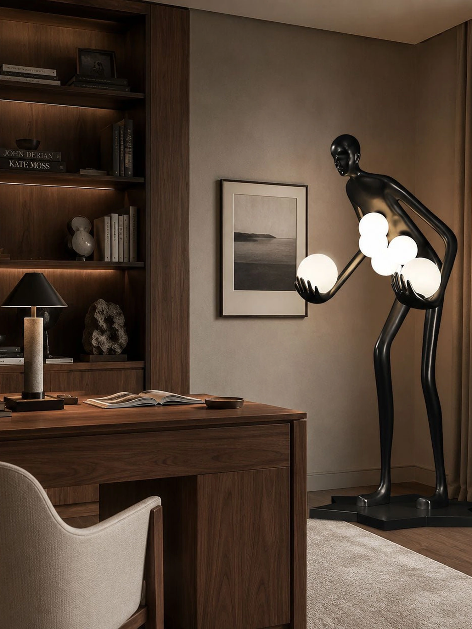 Celestial Guardian Sculpture Floor Lamp - Image 9
