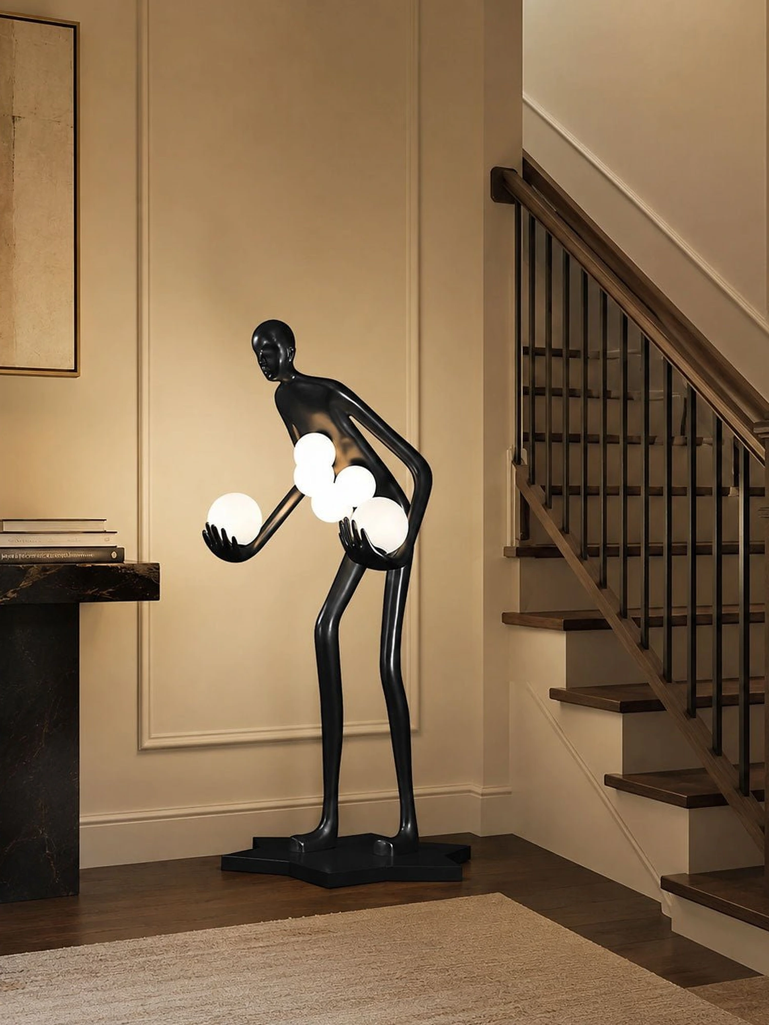 Celestial Guardian Sculpture Floor Lamp - Image 3