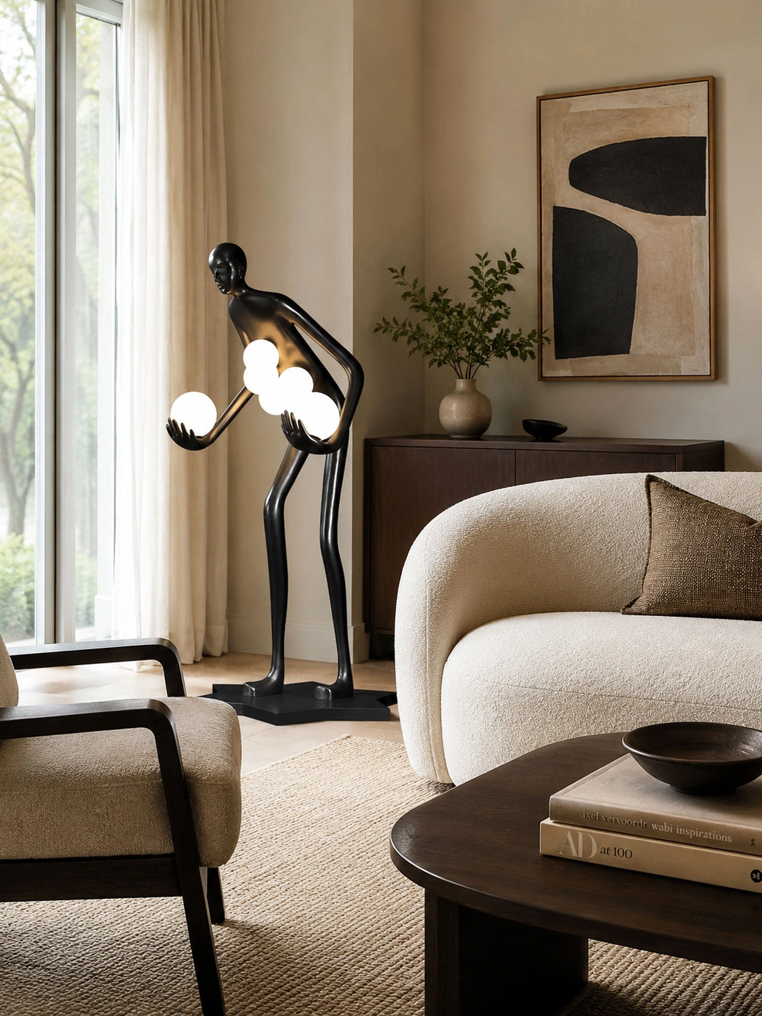 Celestial Guardian Sculpture Floor Lamp - Image 10