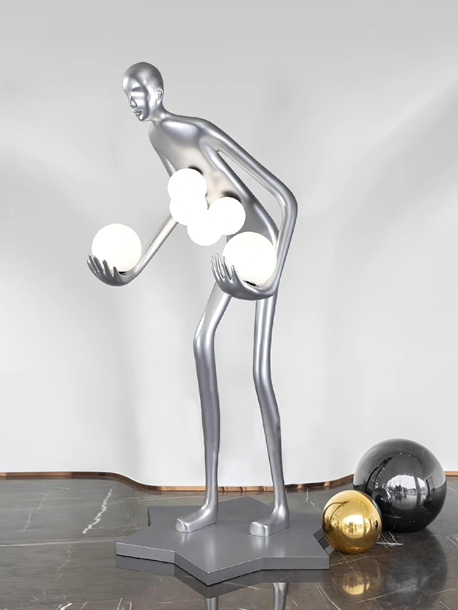 Celestial Guardian Sculpture Floor Lamp - Image 18