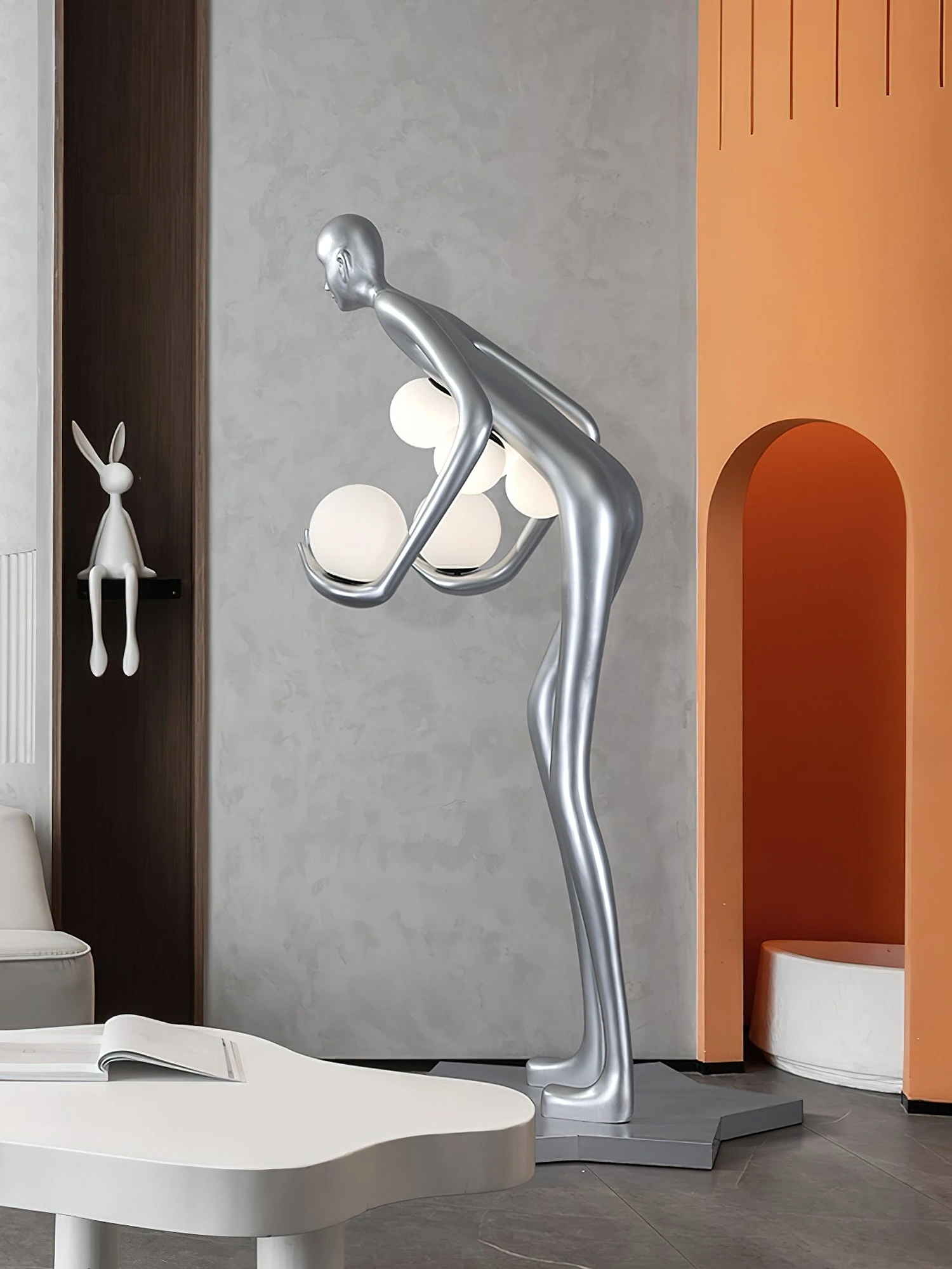 Celestial Guardian Sculpture Floor Lamp - Image 14